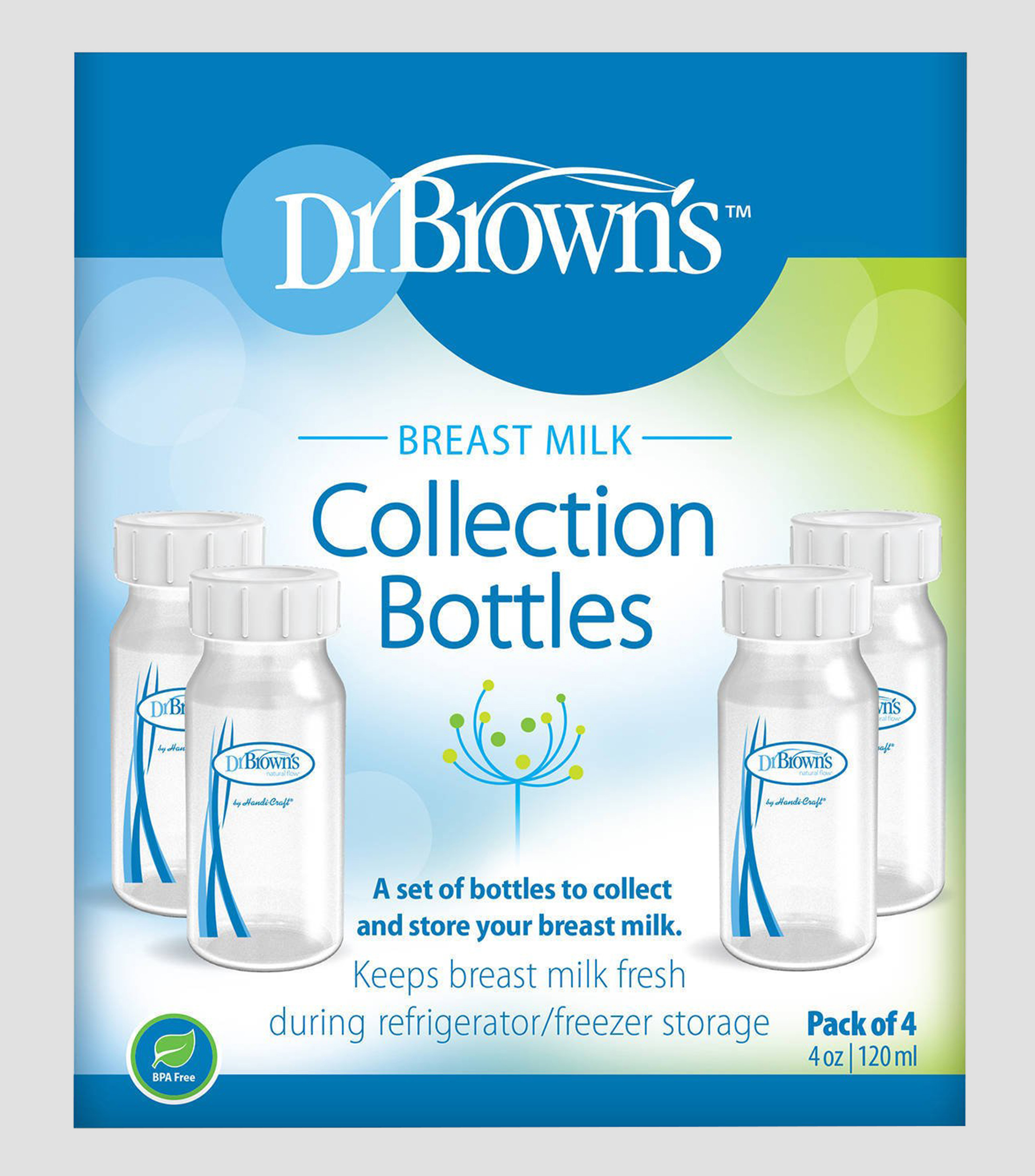 Set 4 Biberones para recolectar leche