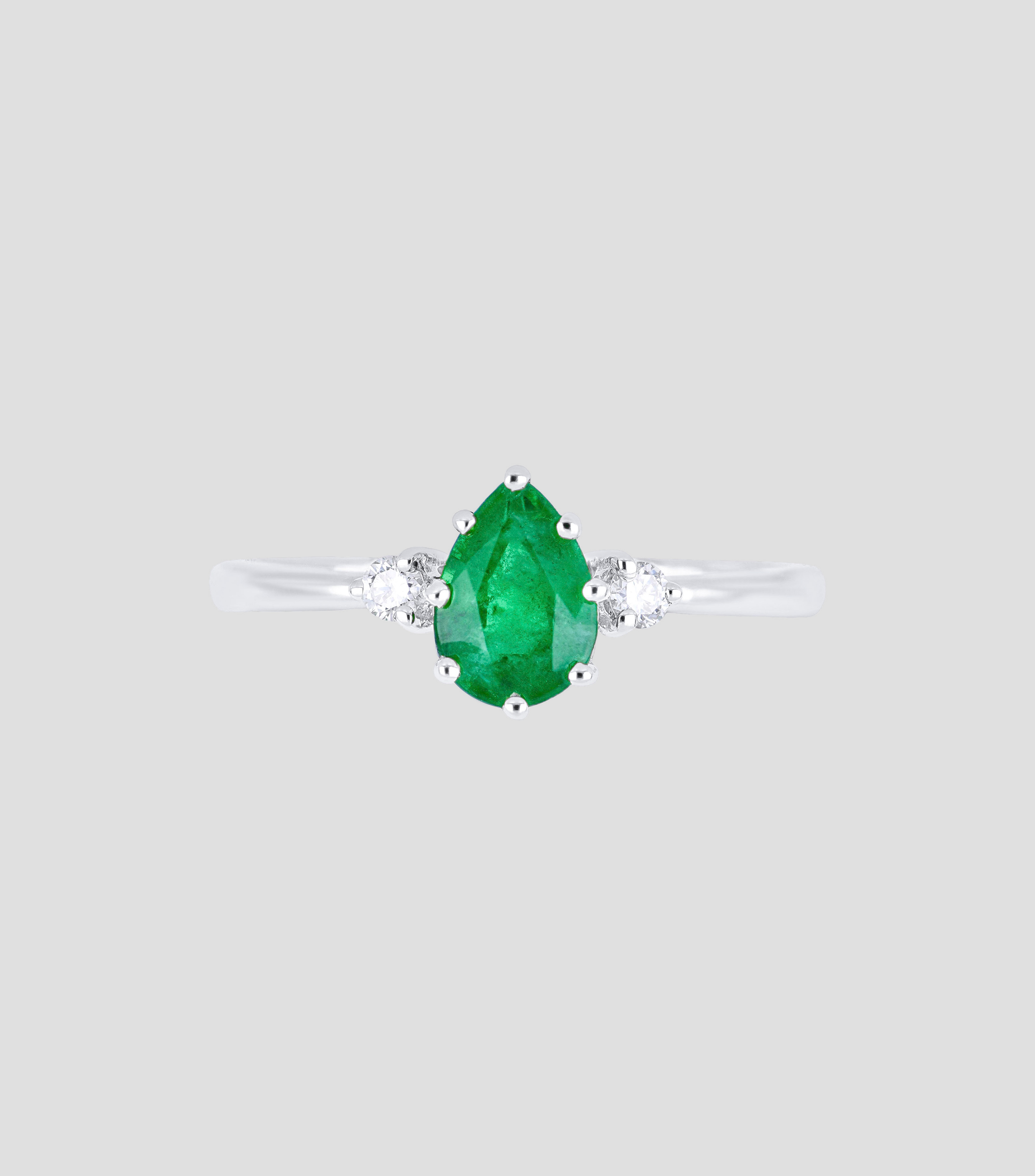 Anillo en oro blanco de 18 Kts Mujer