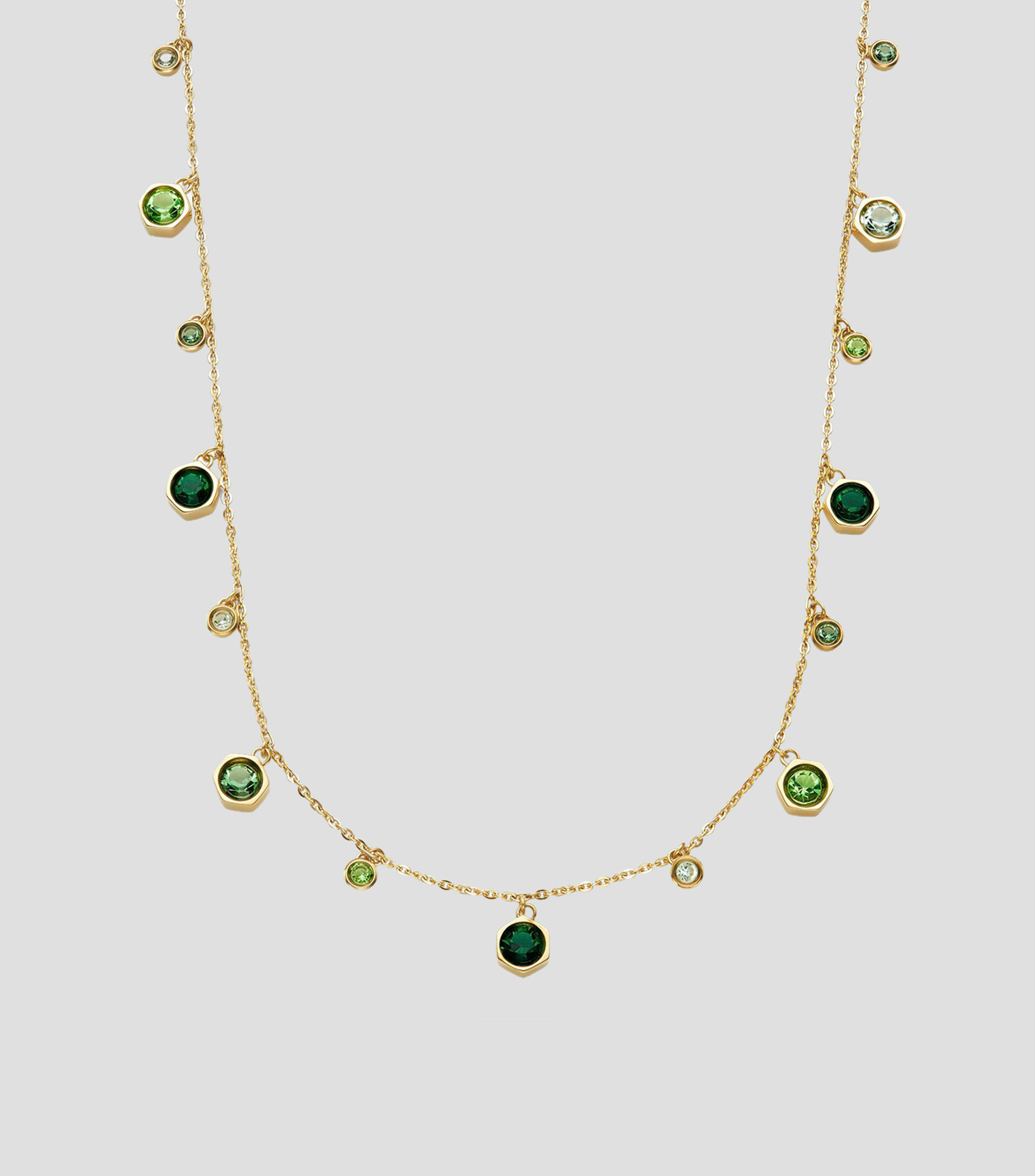 Collar Mini Droplet con cristales colgantes Mujer