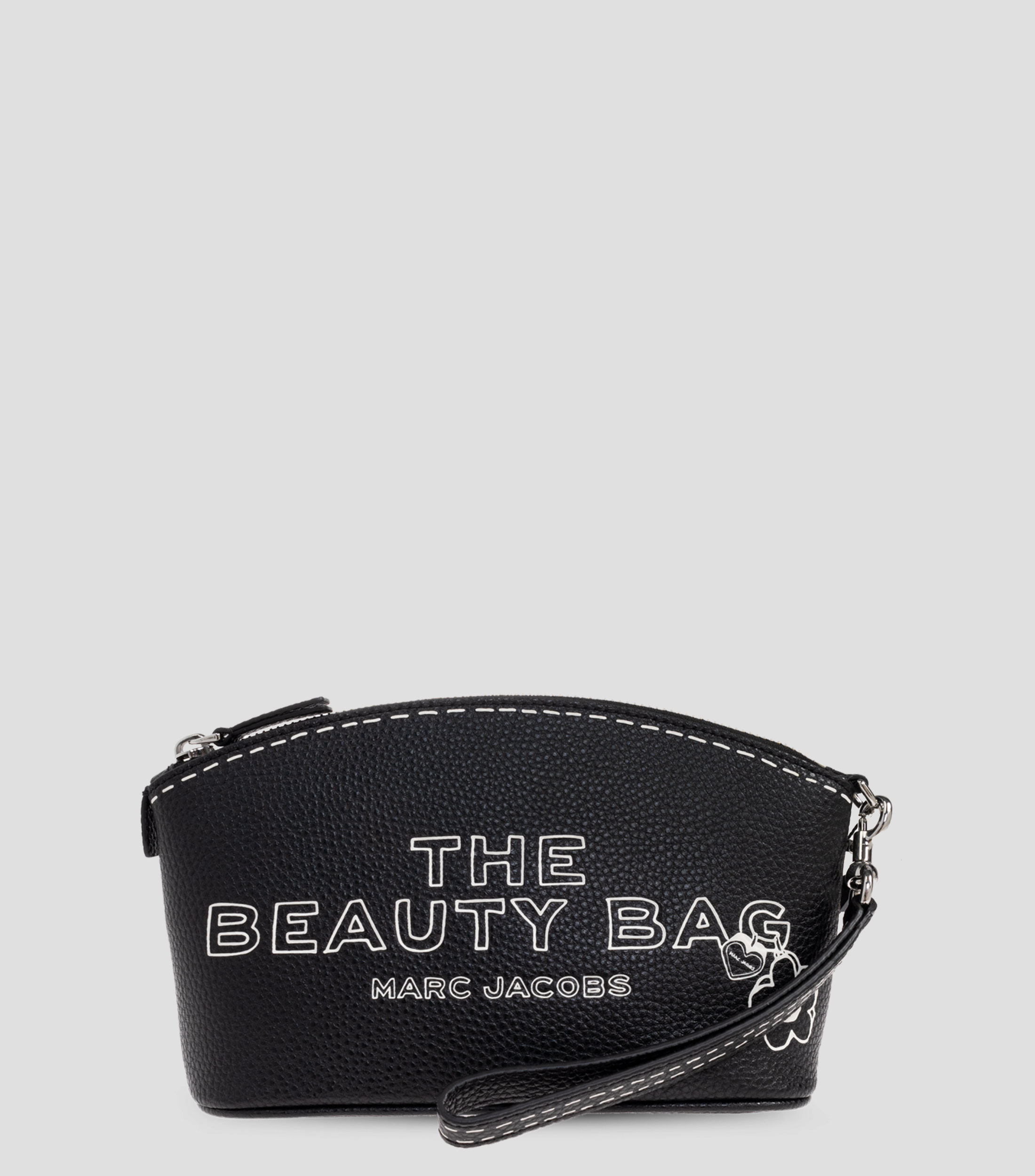 Bolsa Wristlet en piel estampada Mujer