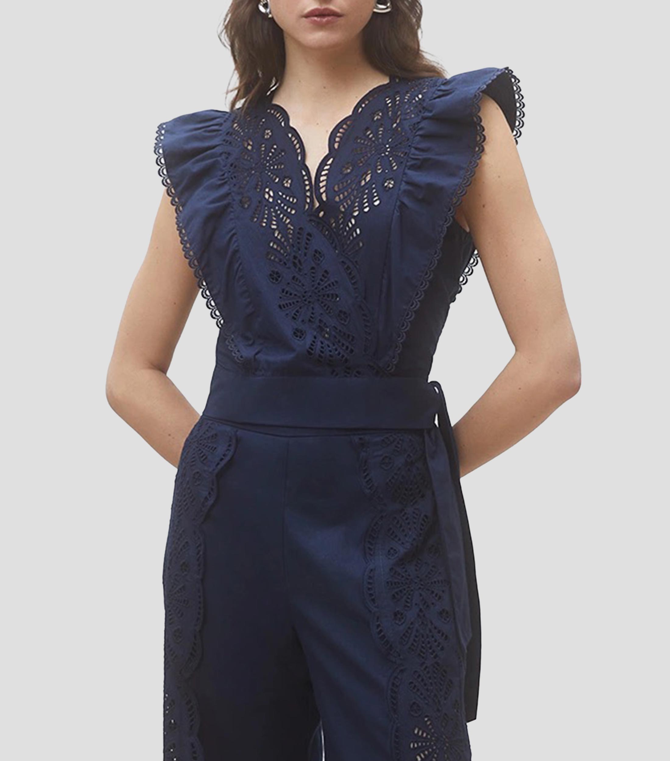 Blusa microdiseños sin mangas Mujer