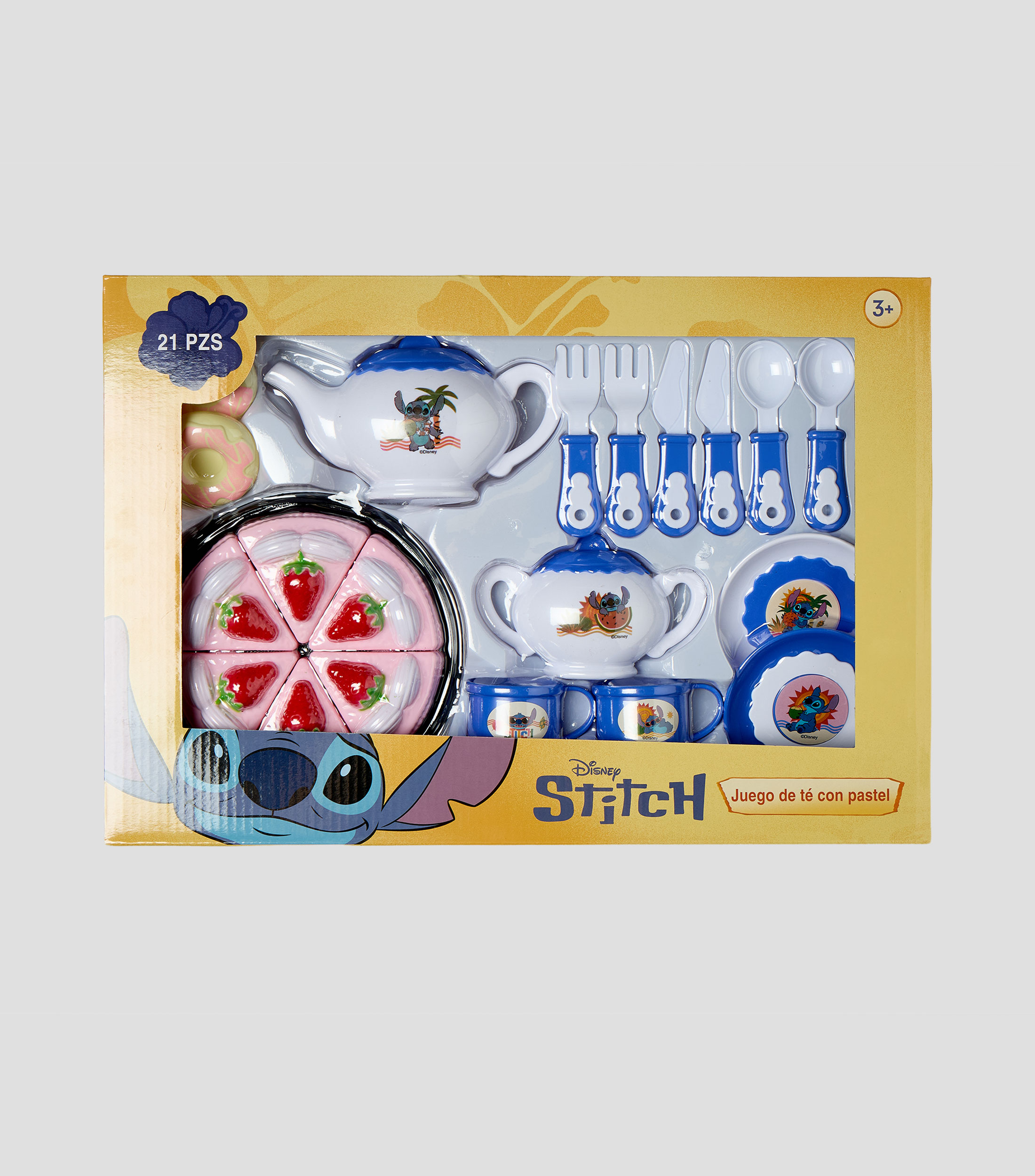 Juego de Té con Pastel de Stitch