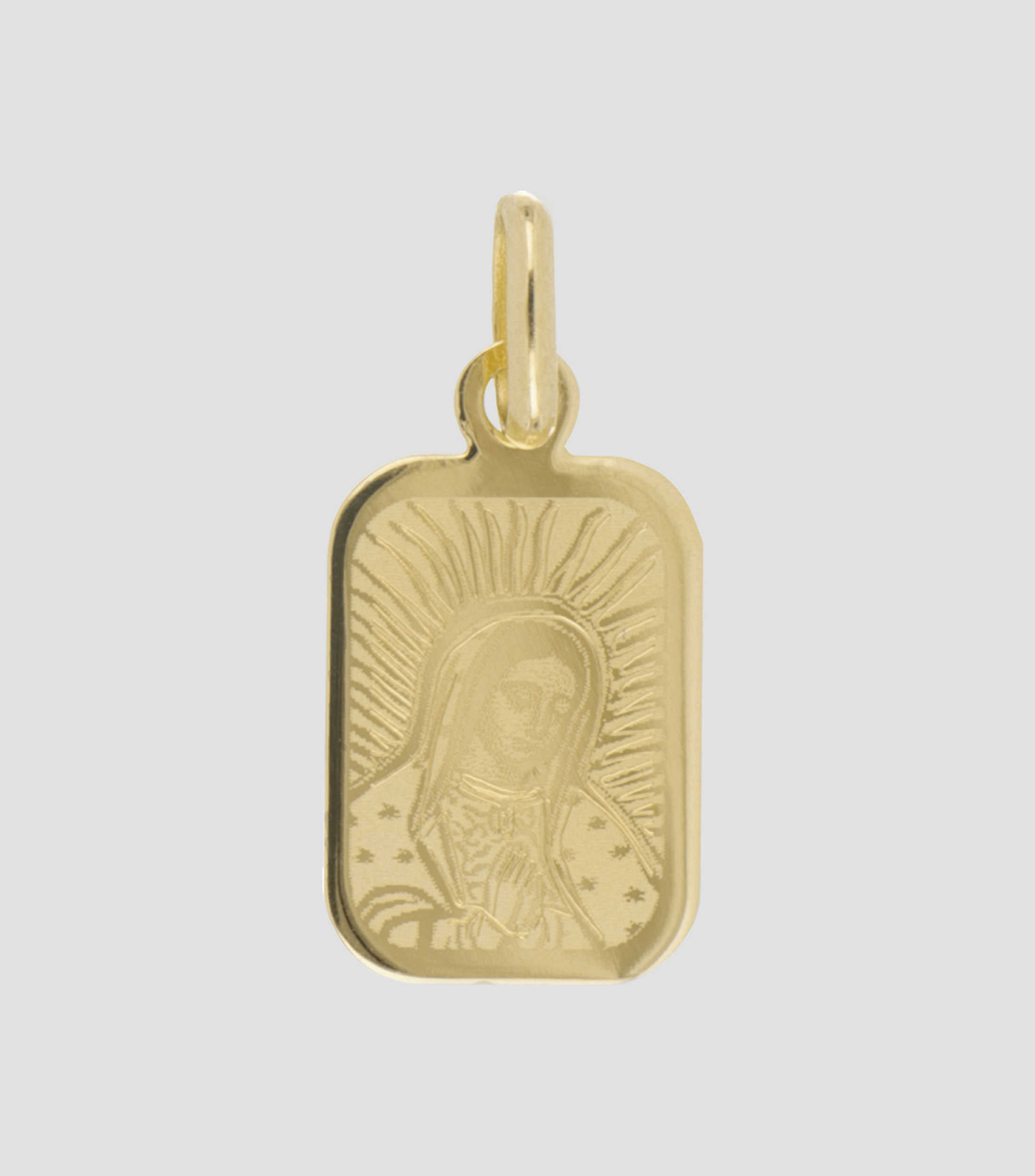 Medalla en Oro de 14 Kilates Virgen de Guadalupe Unisex