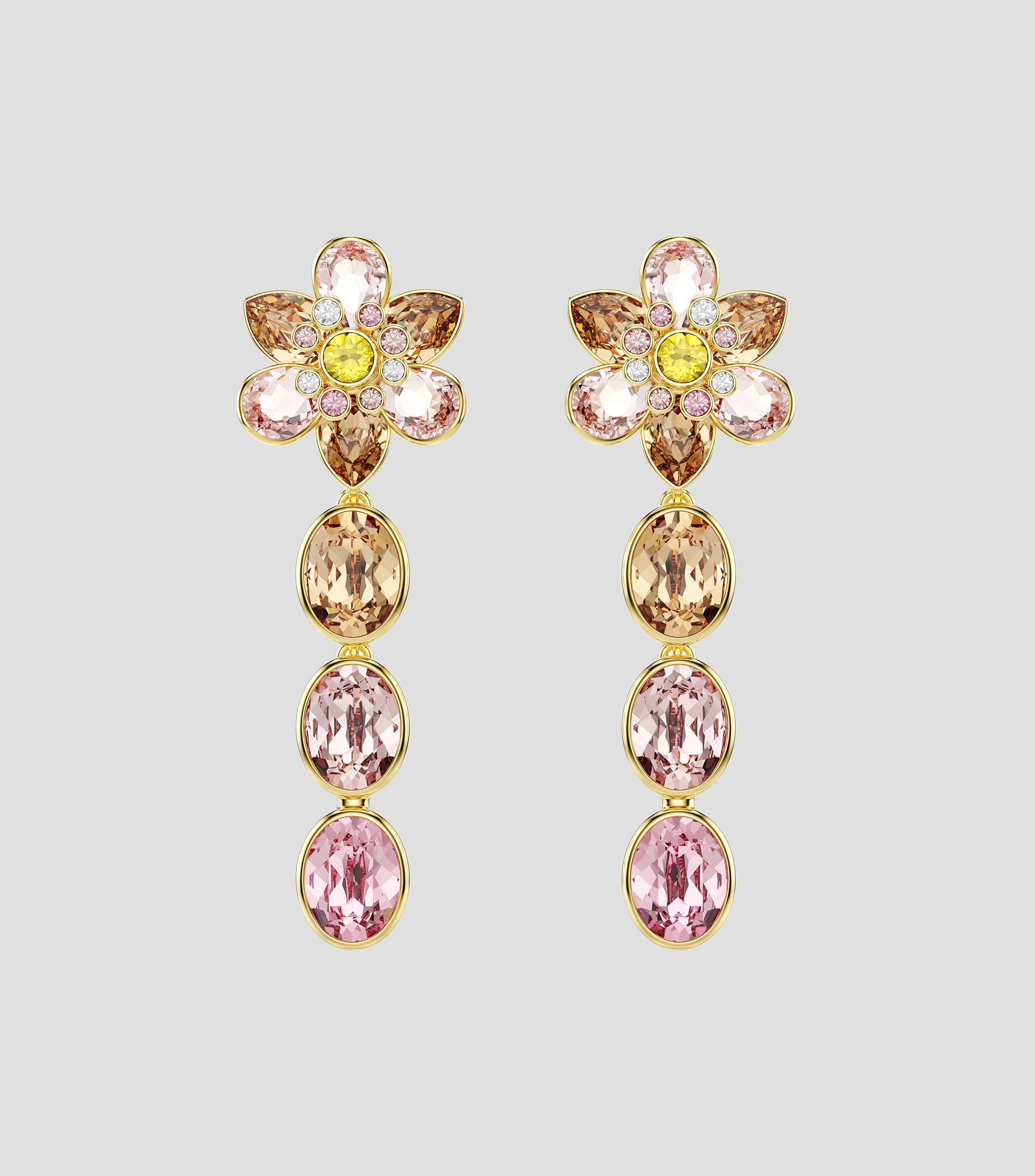 Aretes con cristales Unisex