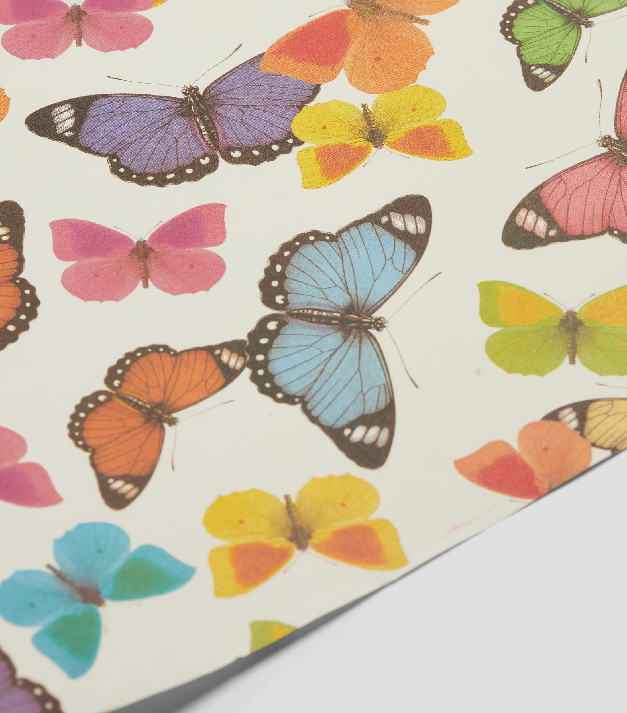 Pliego de papel Mariposa estampado