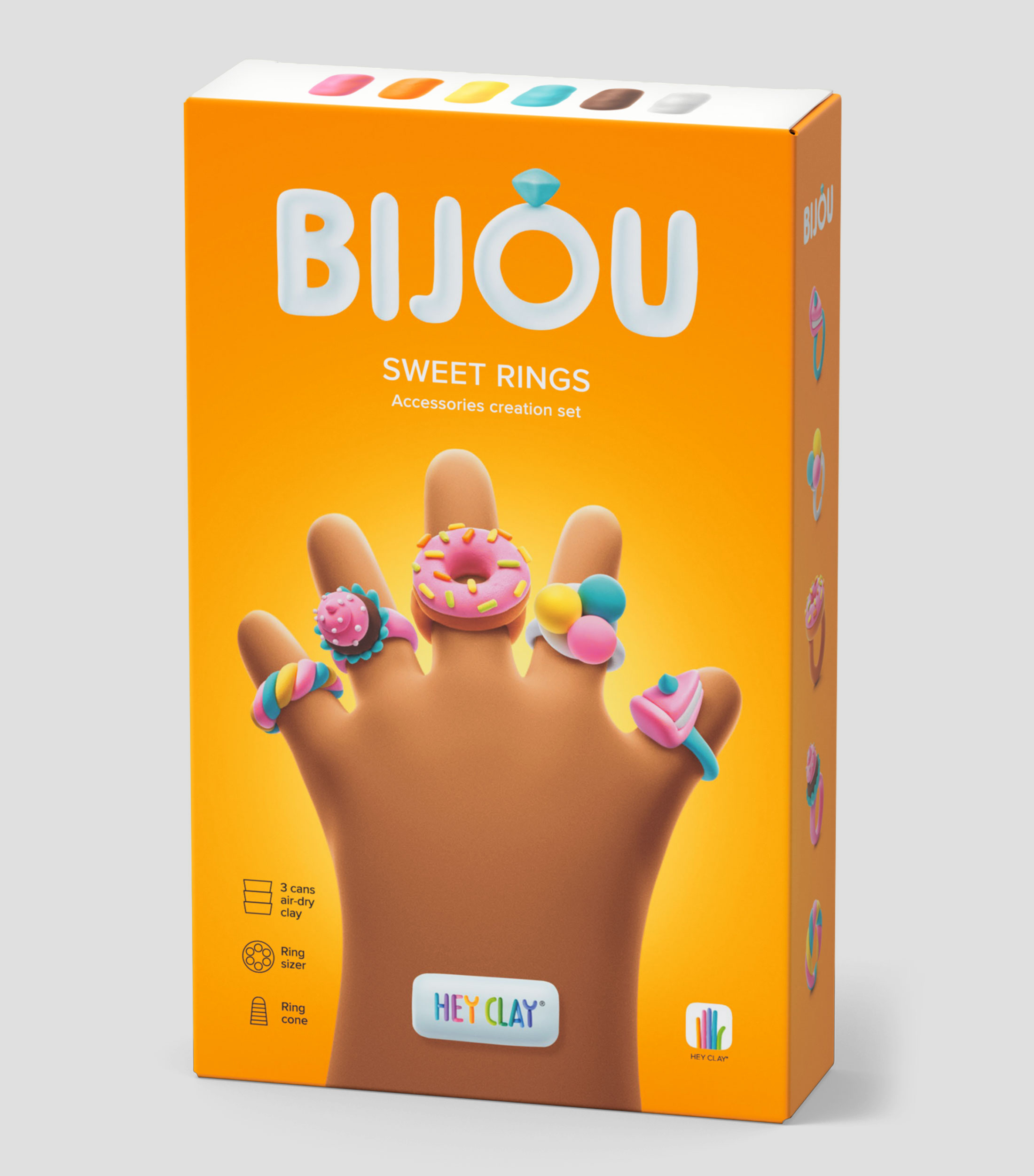 Anillos dulces, serie Bijou, 3 latas