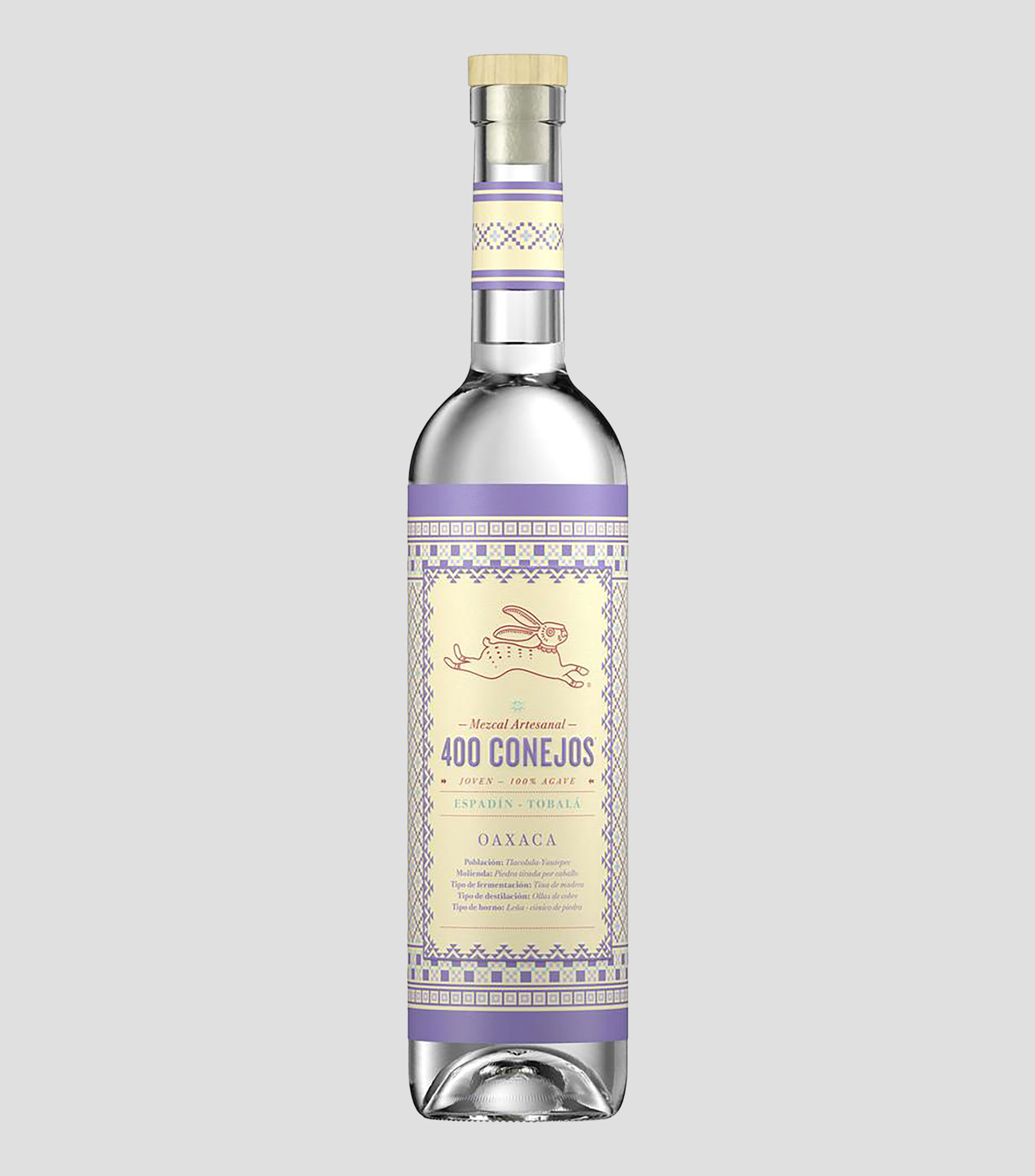 Mezcal 400 Conejos Espadín-Tobalá, 700 ml