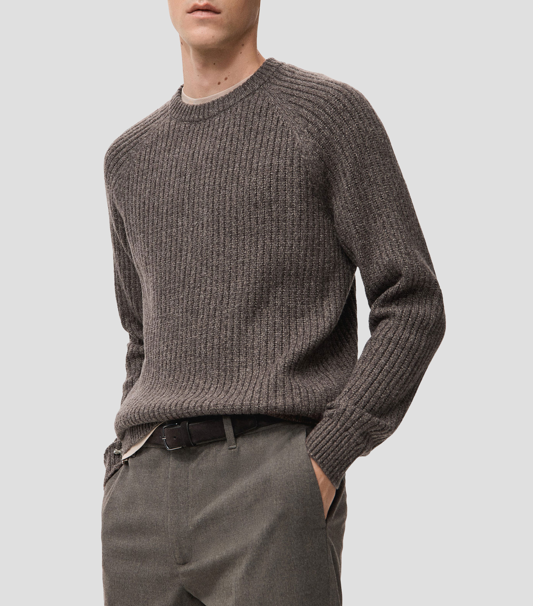 Suéter cuello redondo Hombre