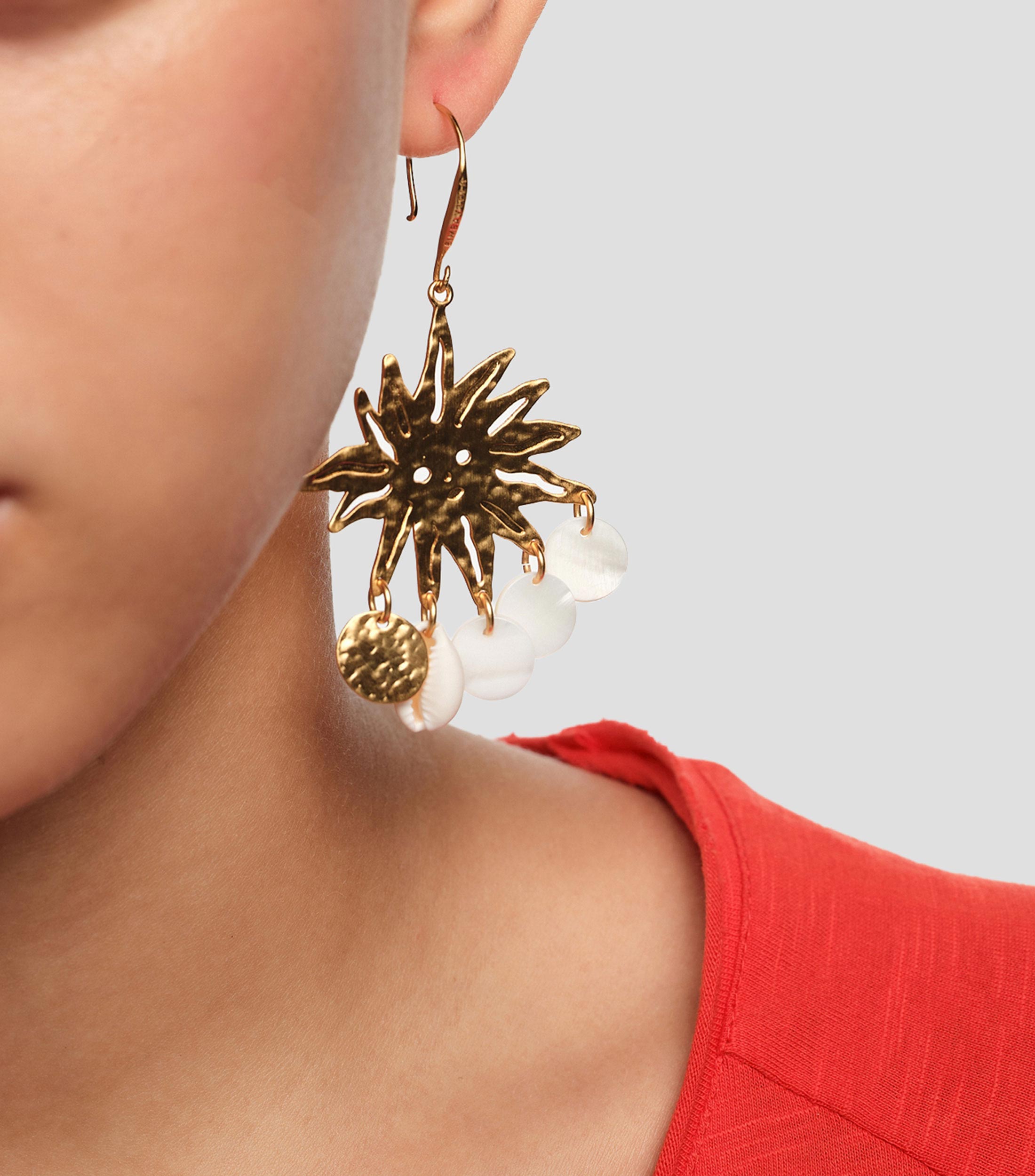 Aretes Luna y Sol Mujer