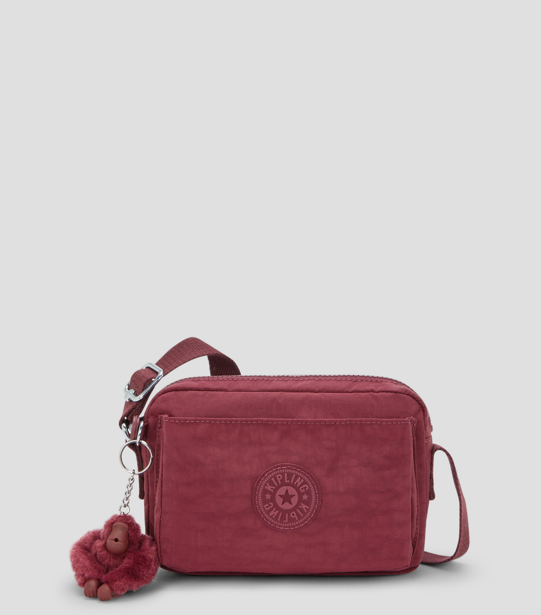 Bolsa crossbody vino Abanu de diseño liso Mujer