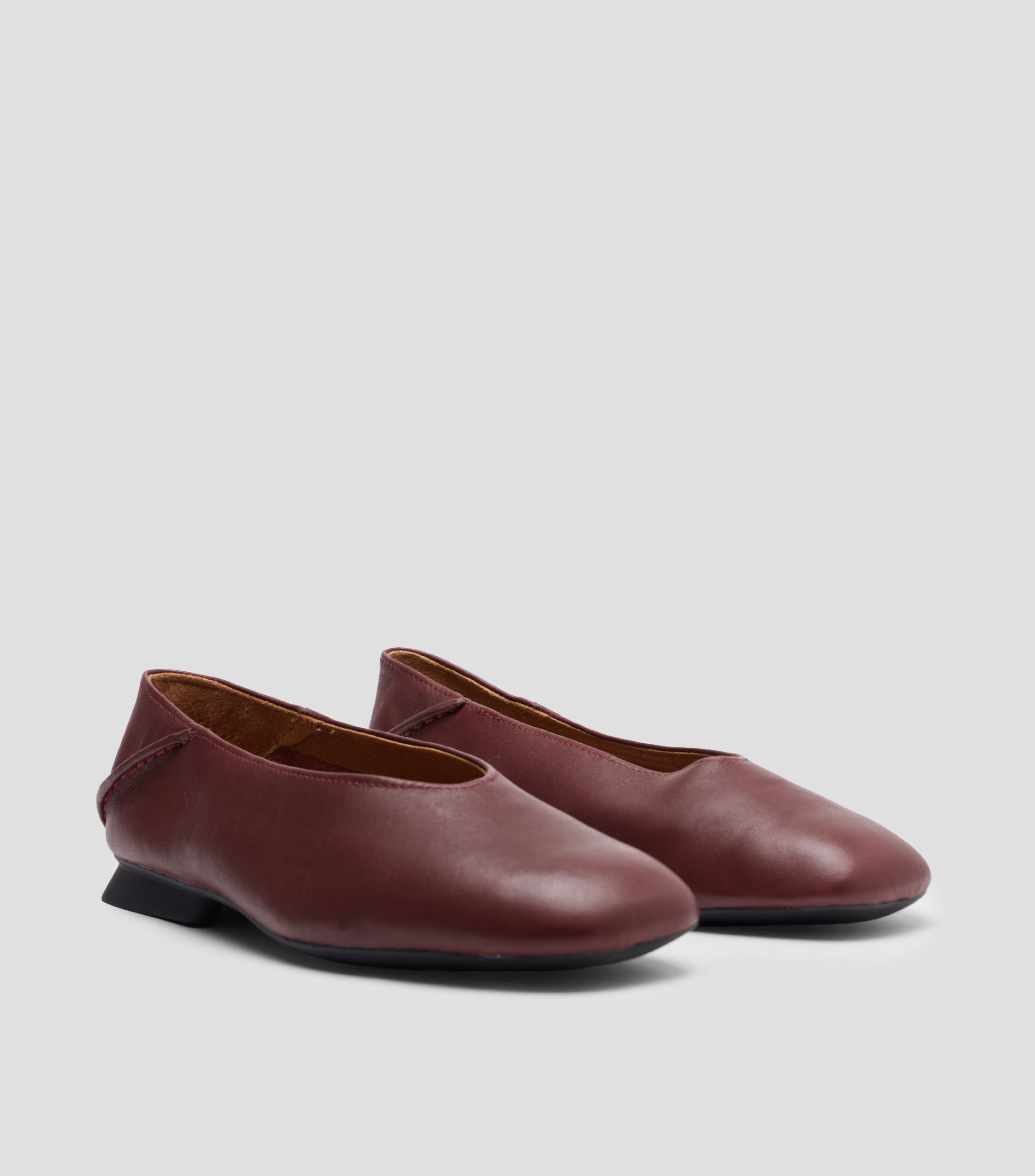 Flats en piel Mujer