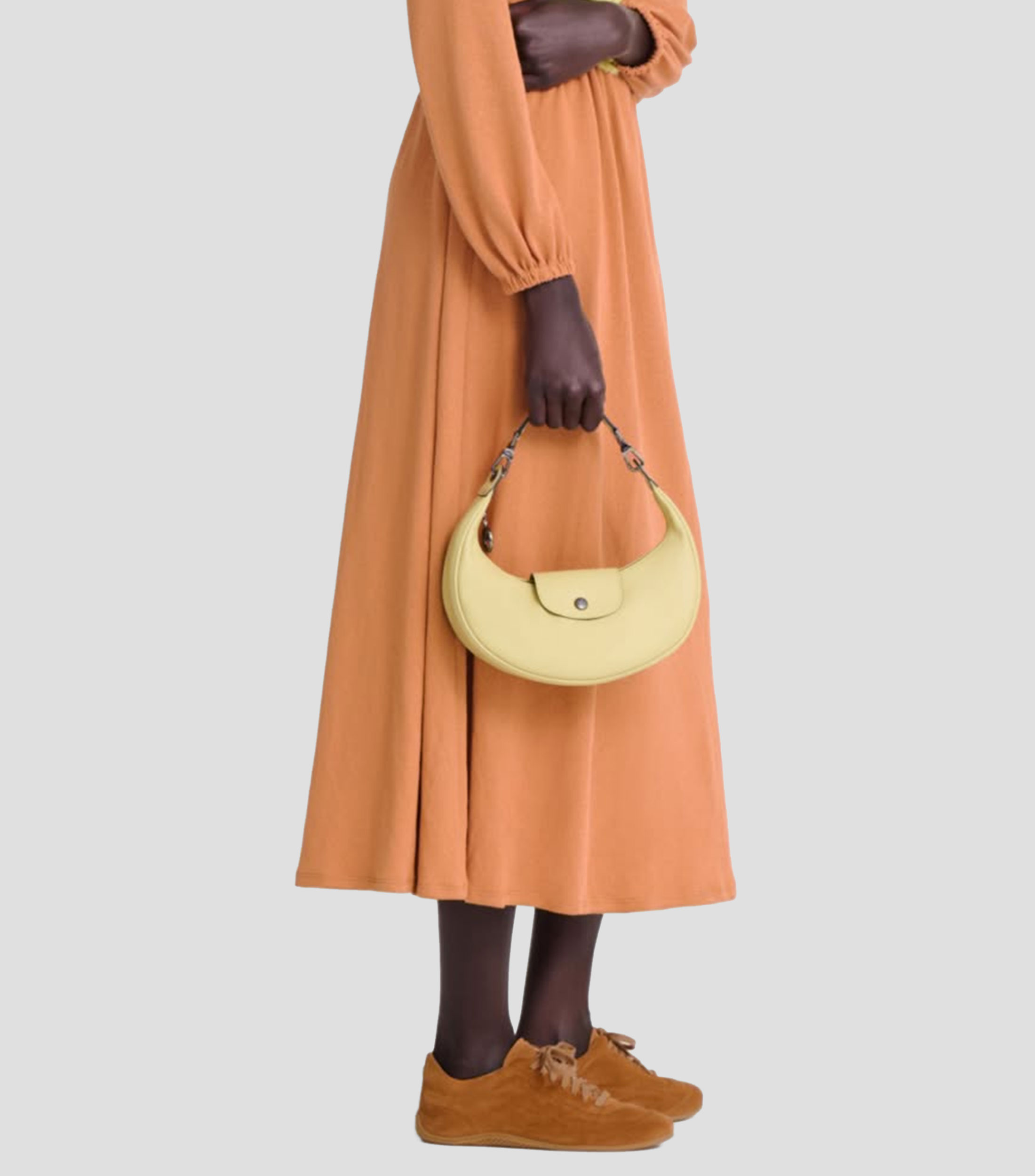 Bolsa Shoulder en cuero de vaqueta SS26 lisa Mujer