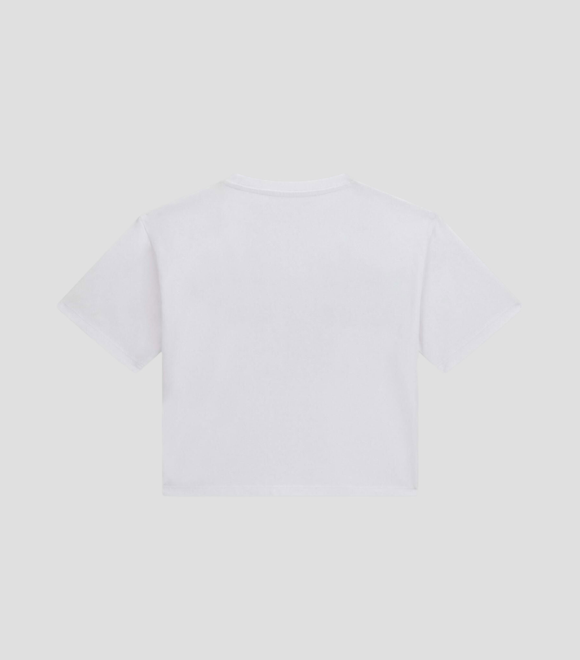 Playera cuello redondo manga corta estampada Niña