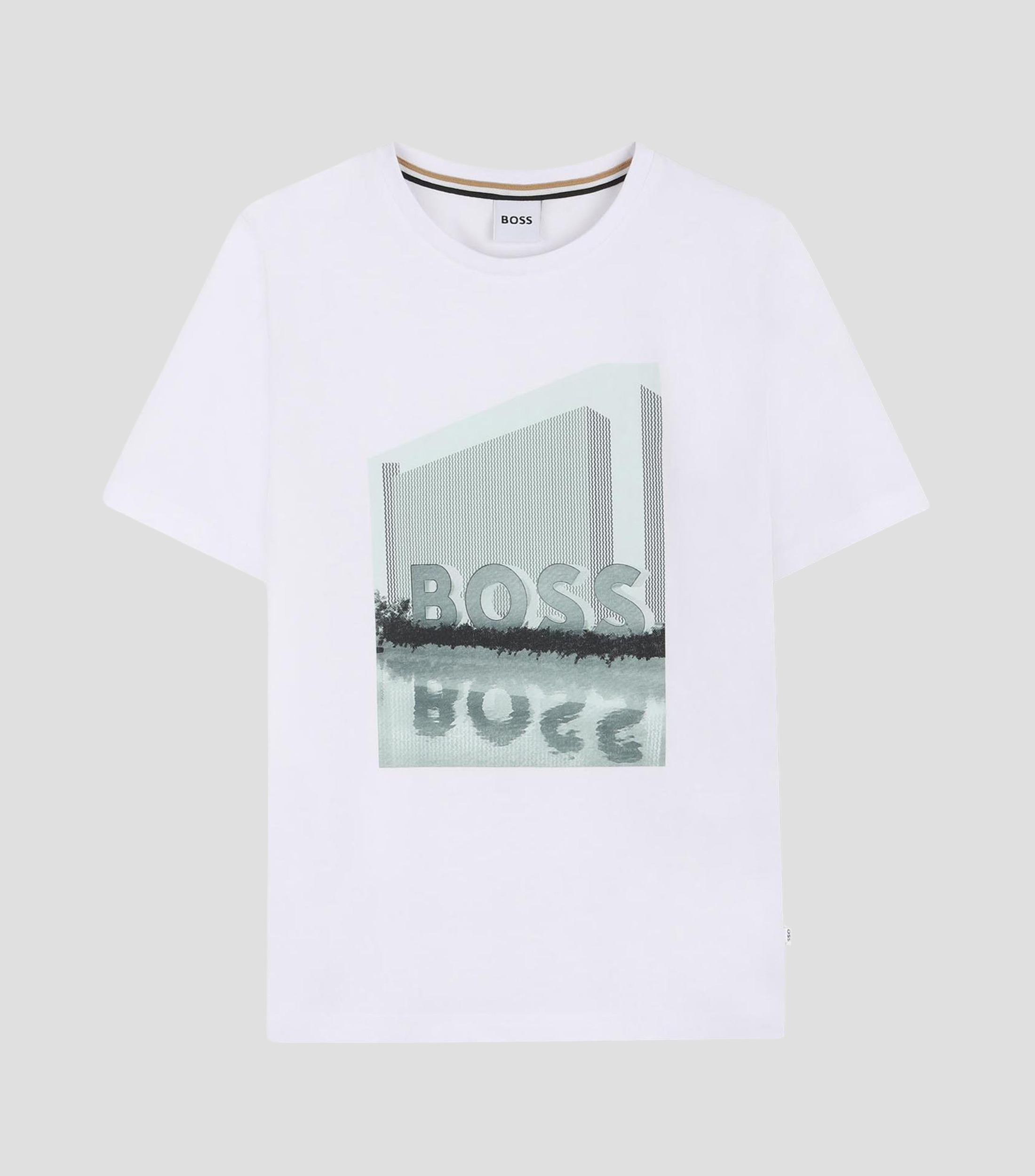 Playera cuello redondo manga corta estampada Niño