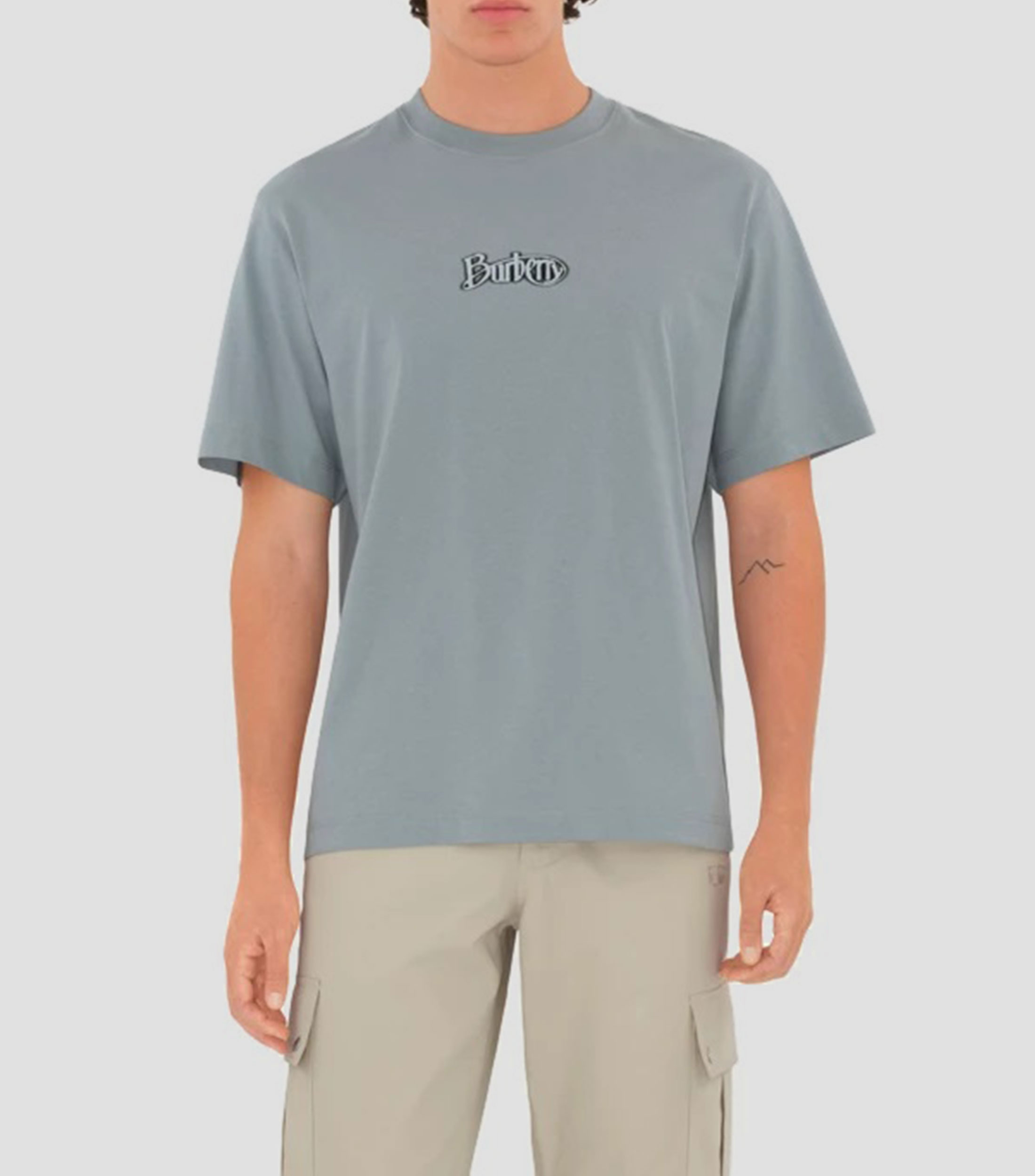 Playera en algodon con logotipo Hombre