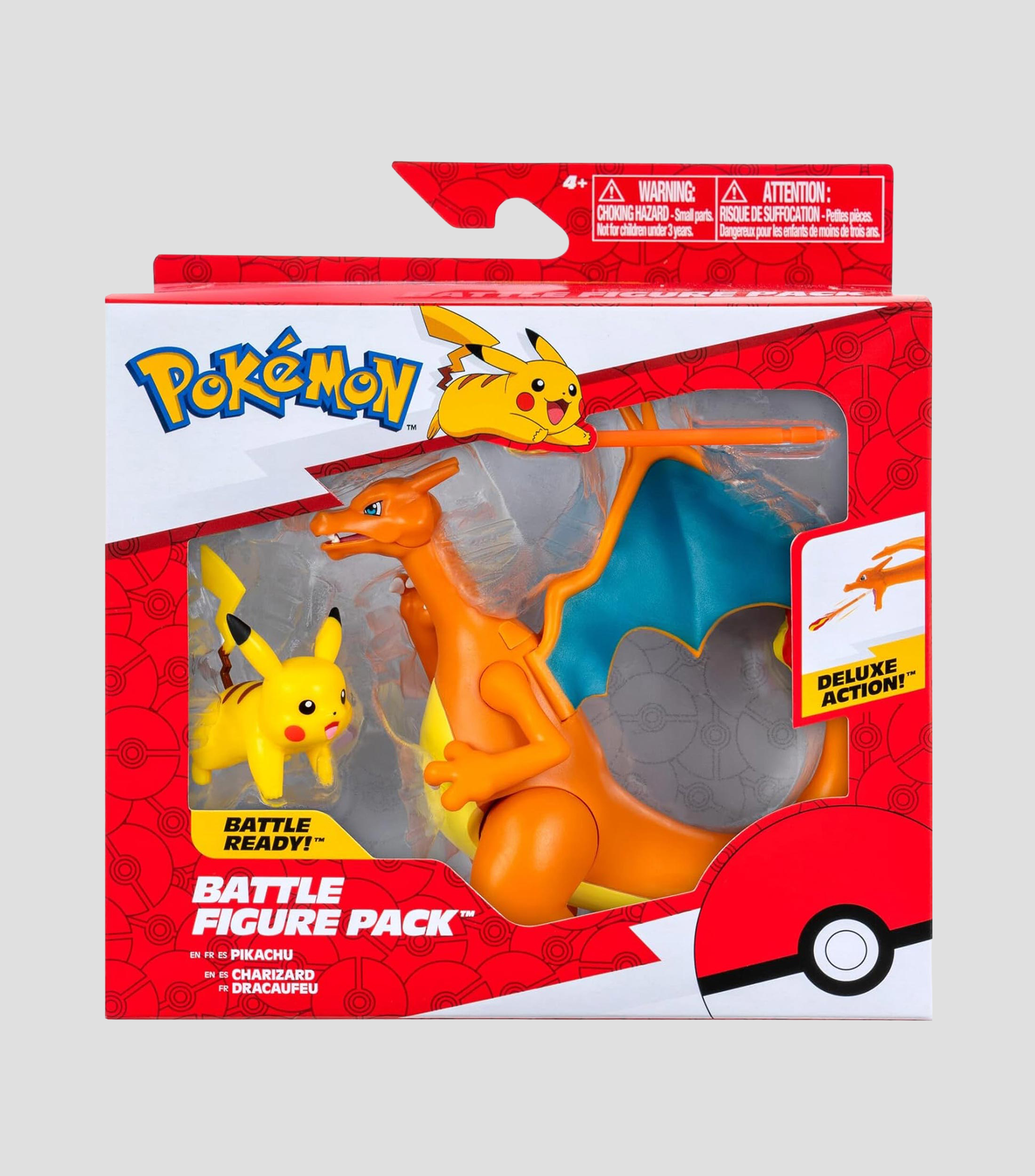 Pokémon Juego de Figuras de Batalla Charizard & Pikachu