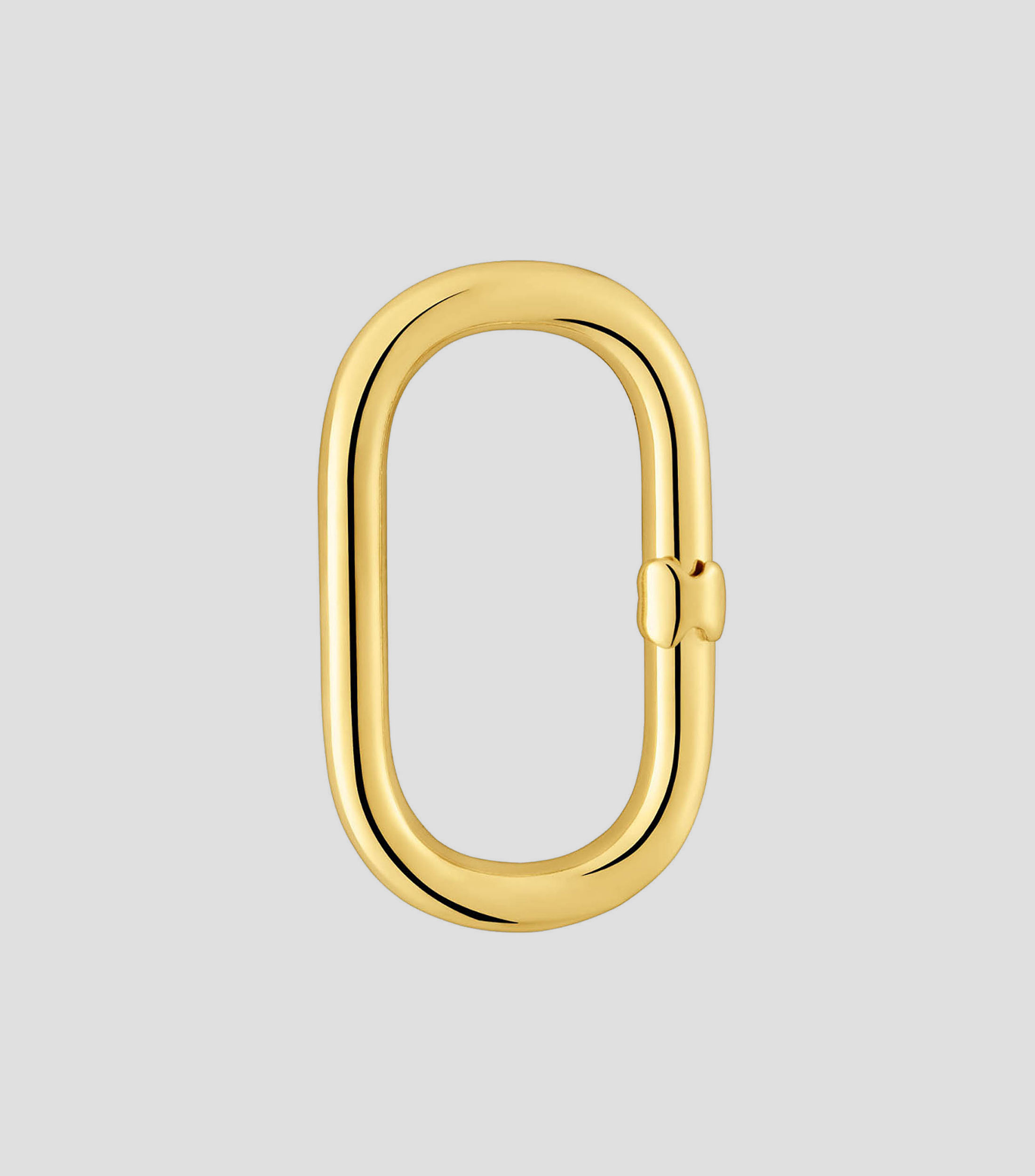 Anilla grande en plata Hold Oval Mujer