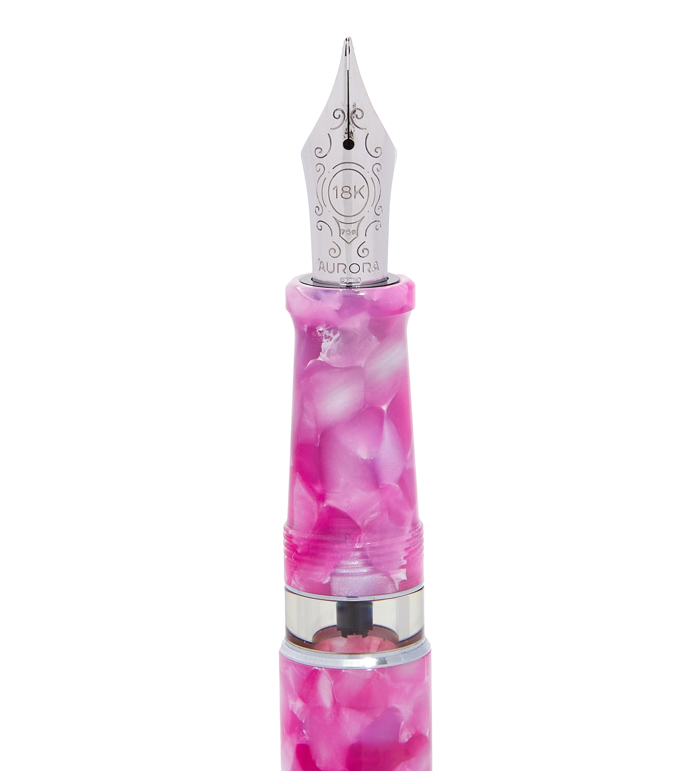 Pluma Fuente Caleidoscopio Luce Auroloide Rosa Claro