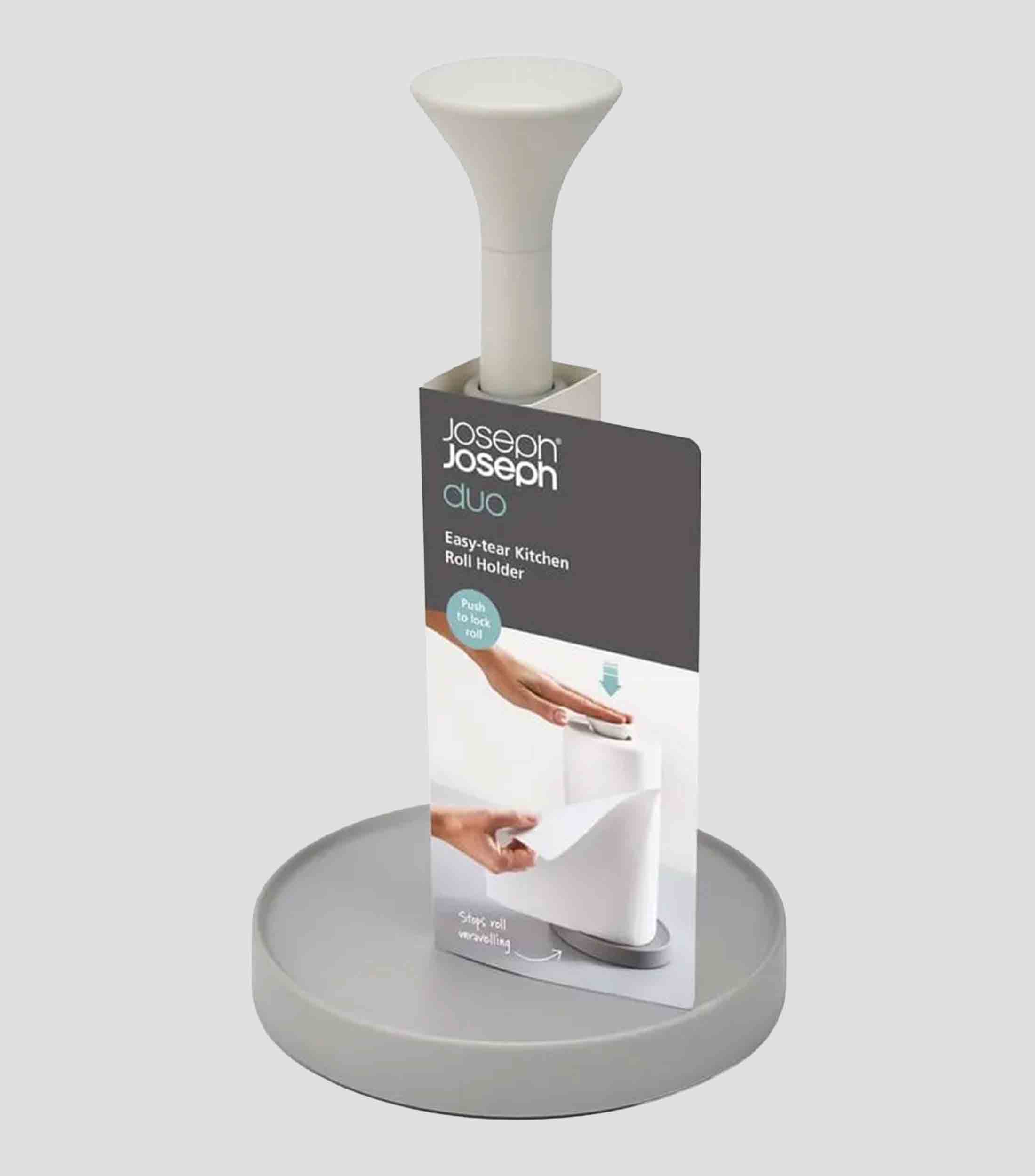 Portarrollos plastico gris