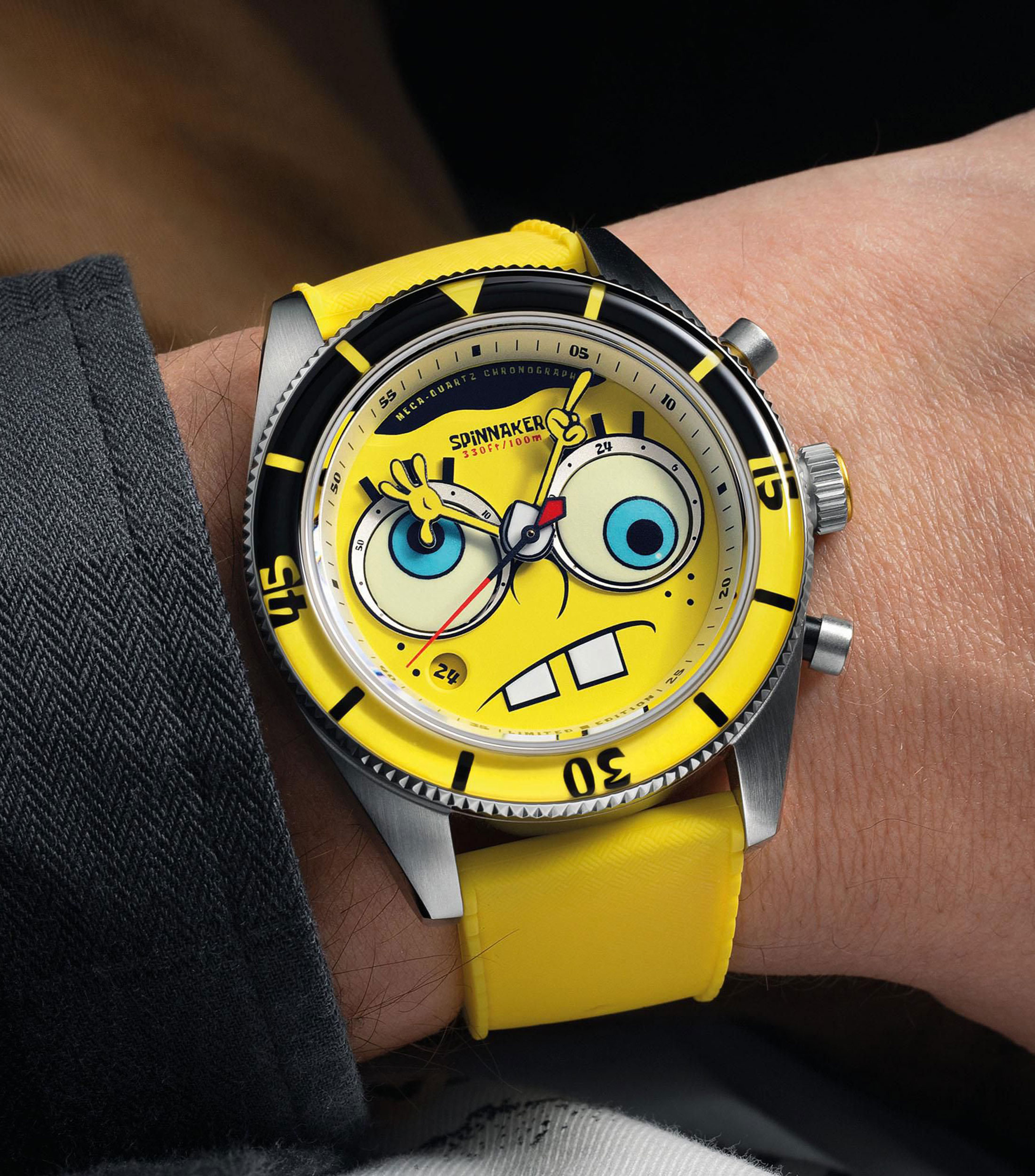 Reloj Unisex Bob Esponja Casual, Plateado