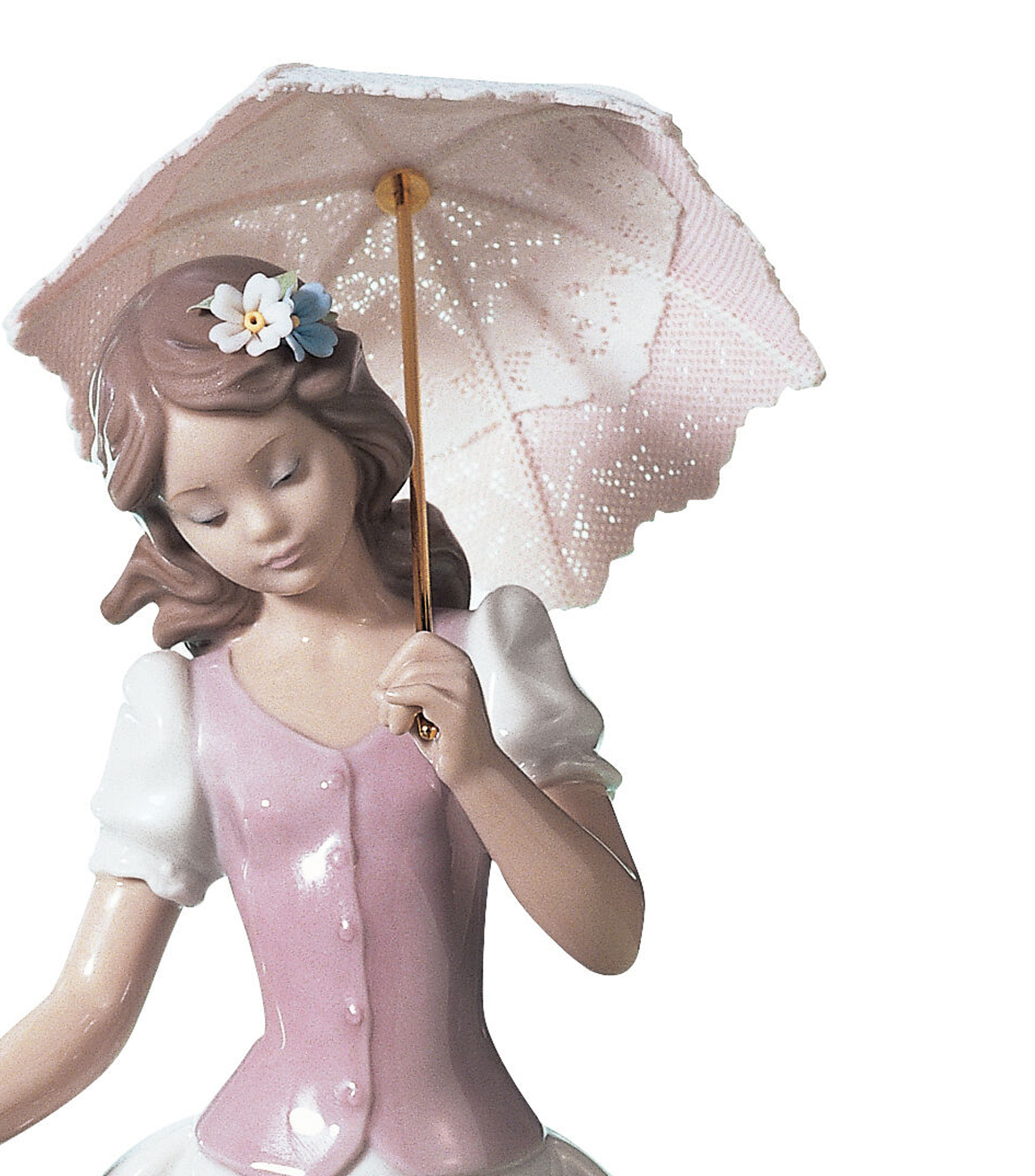 Escultura Flores en Primavera en porcelana