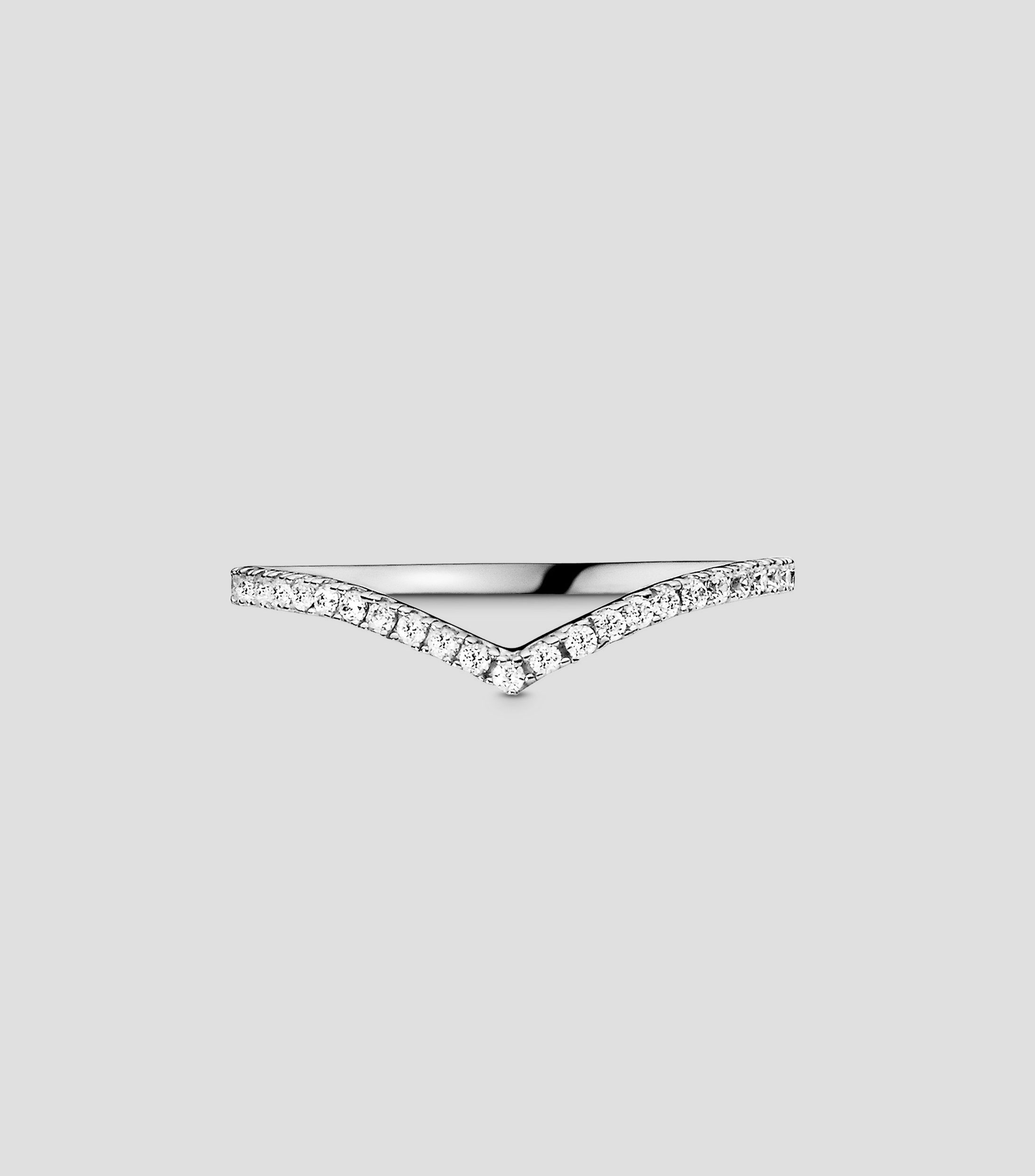 Anillo en plata Sparkling Wishbone Mujer Talla: 52