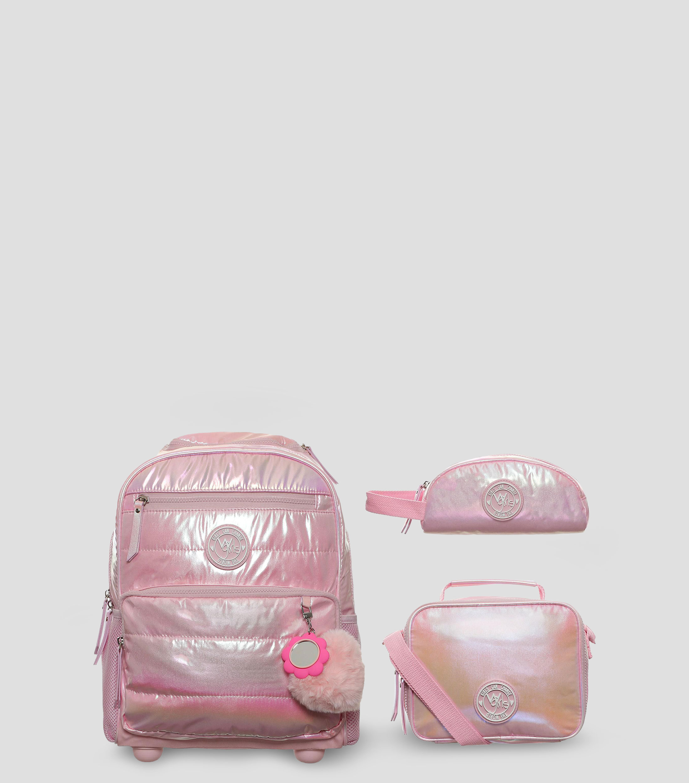 Set de Mochila Escolar con ruedas Niña