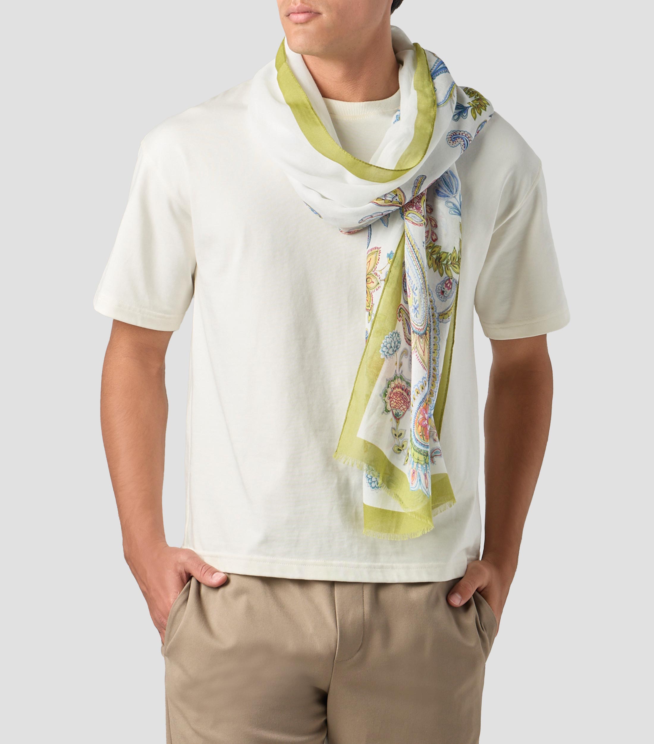 Foulard multicolor estampado Hombre