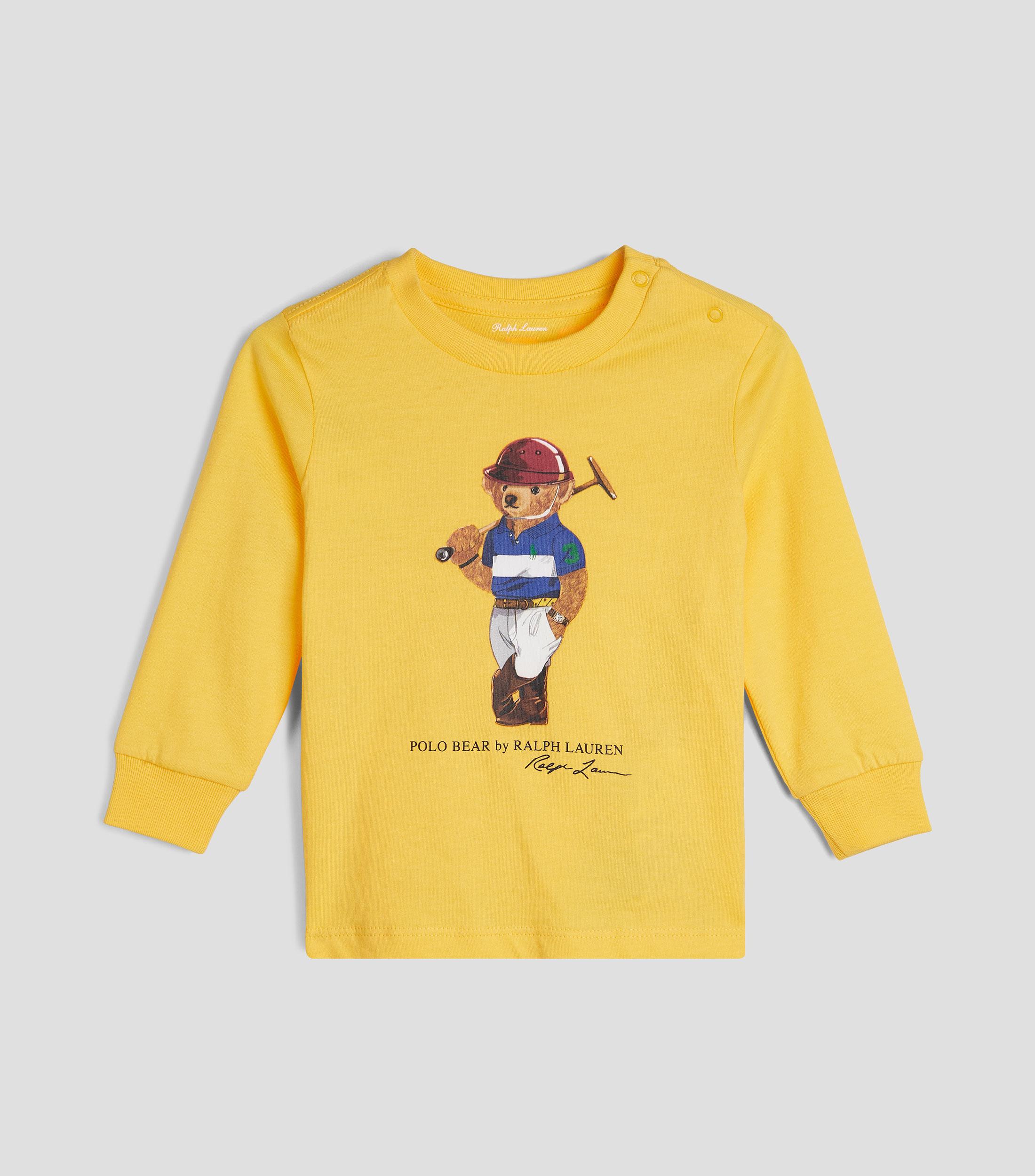 Playera cuello redondo manga larga estampada Bebé