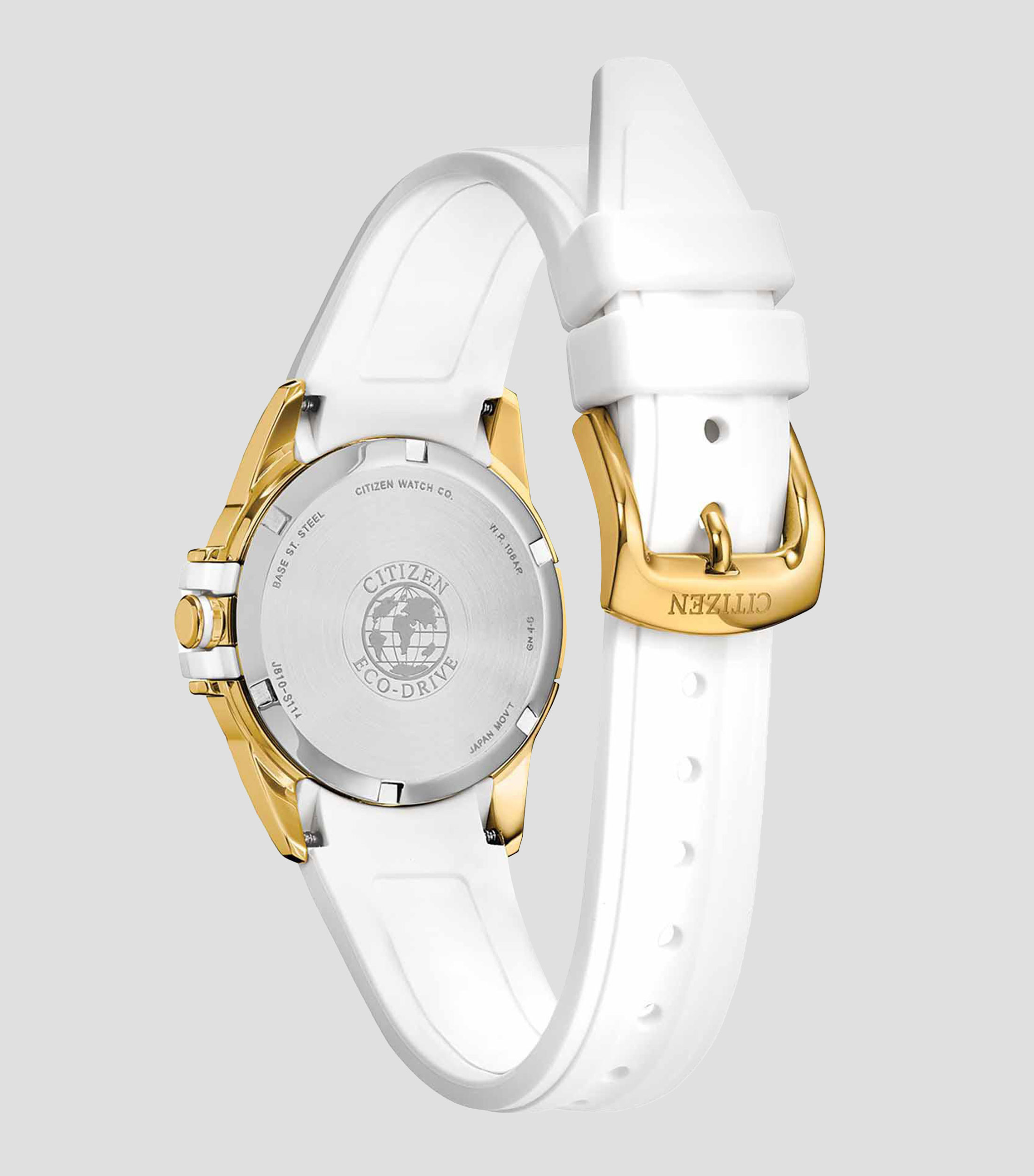 Reloj para mujer Veya Deportivo Blanco, Dorado