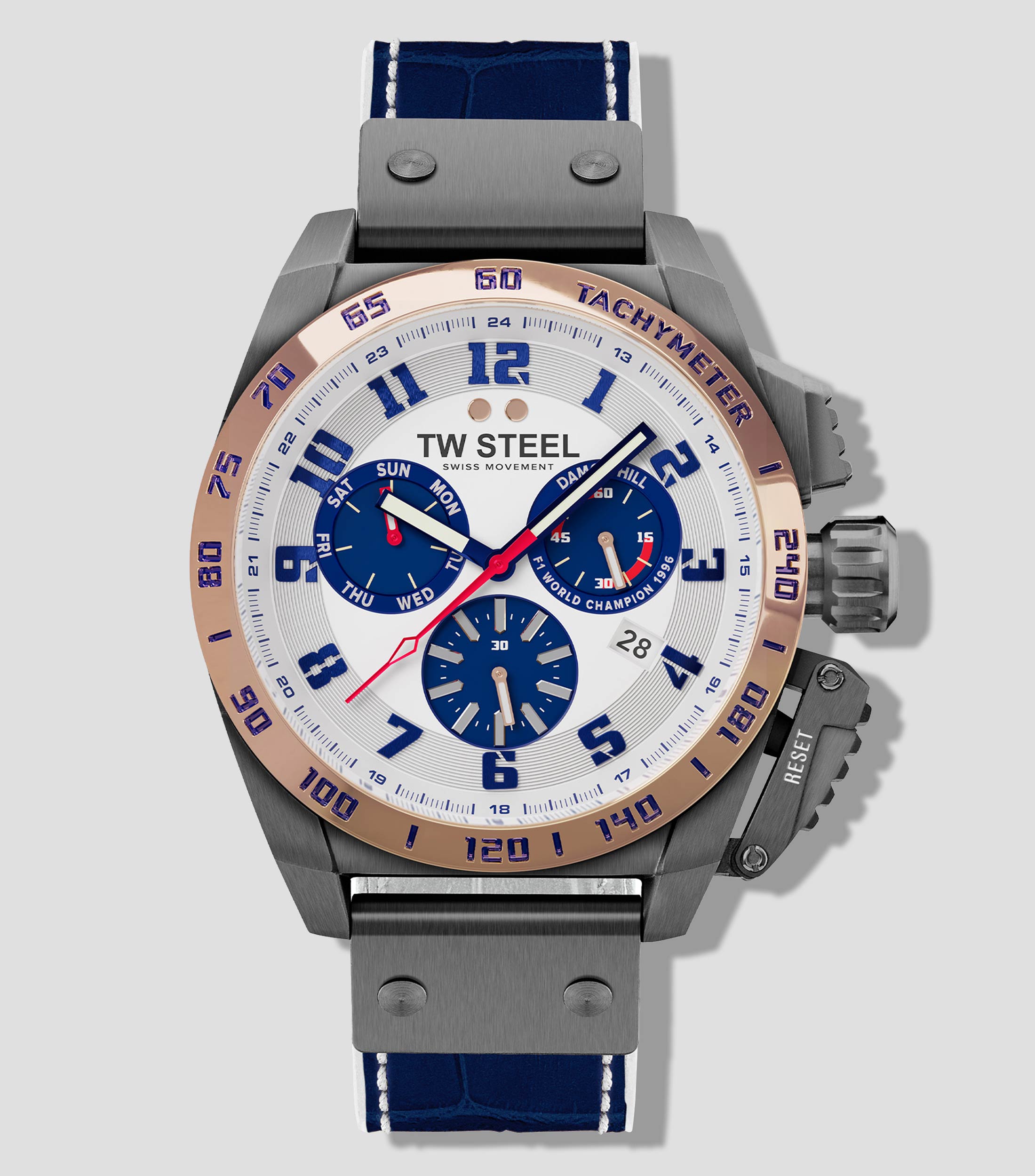 Reloj para Hombre Fast Lane Casual, Plateado, Dorado