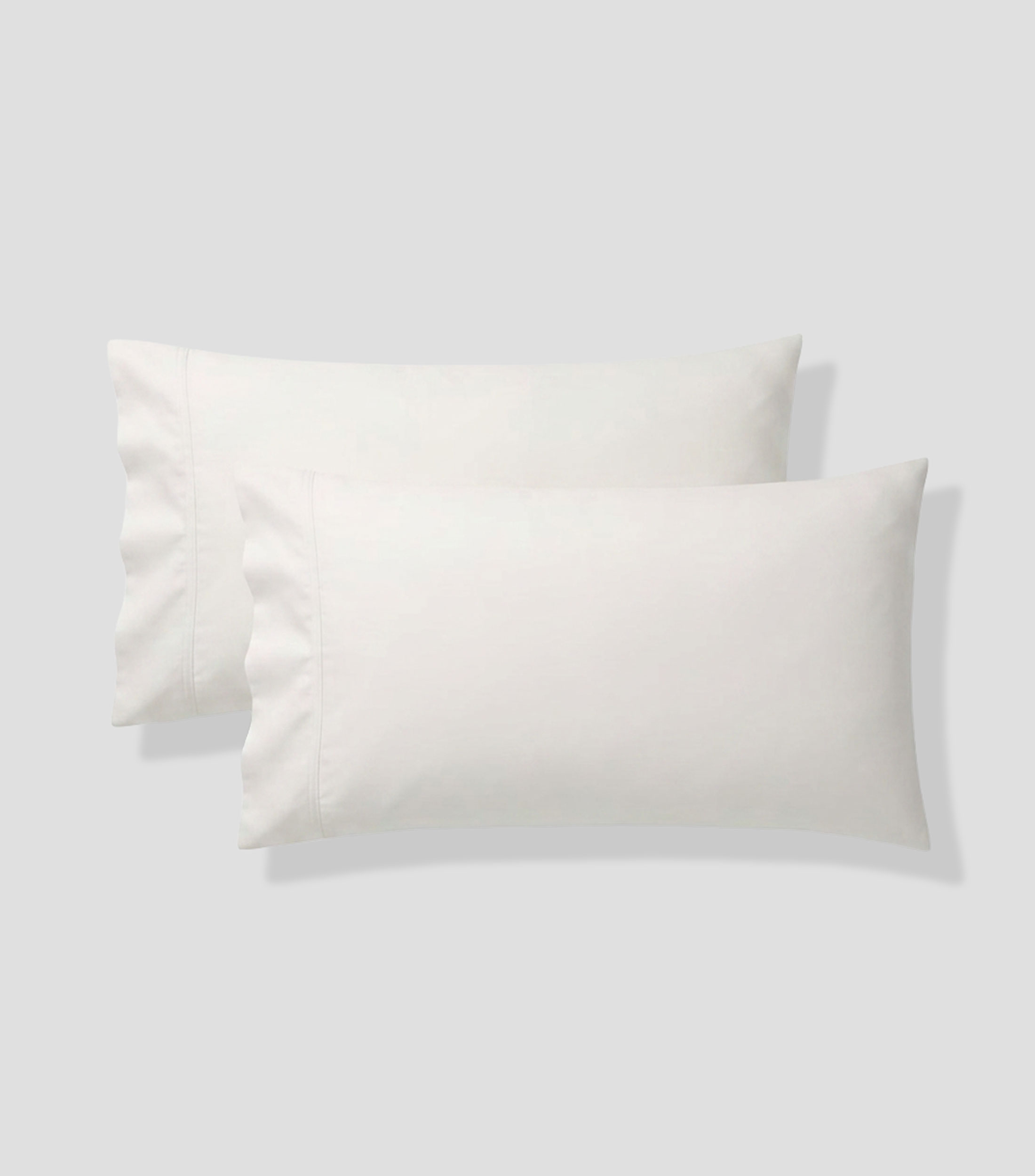 Juego de fundas para almohada King Size en algodón Spencer crema