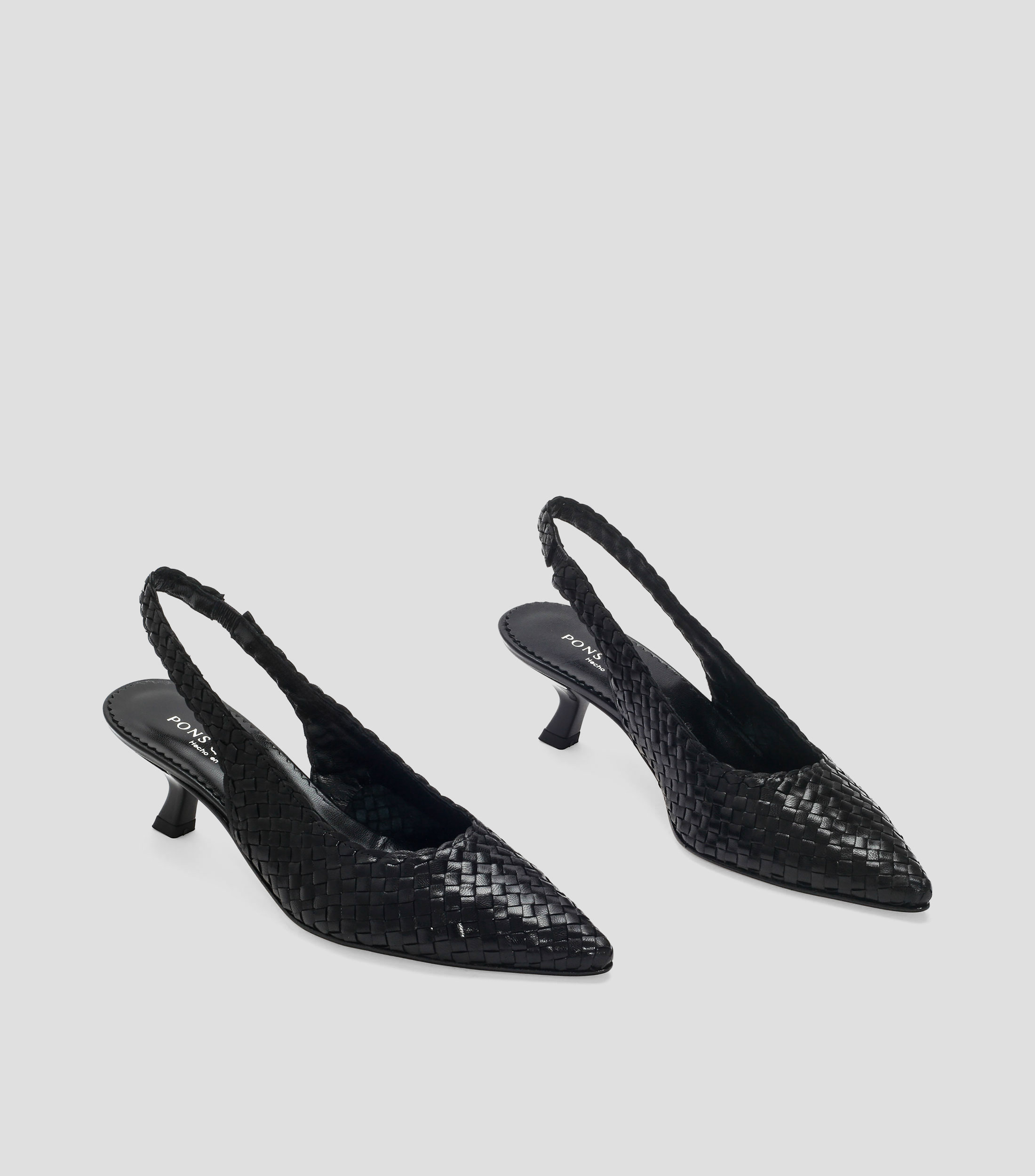 Zapatillas slingback Carol con tacón bajo delgado Mujer