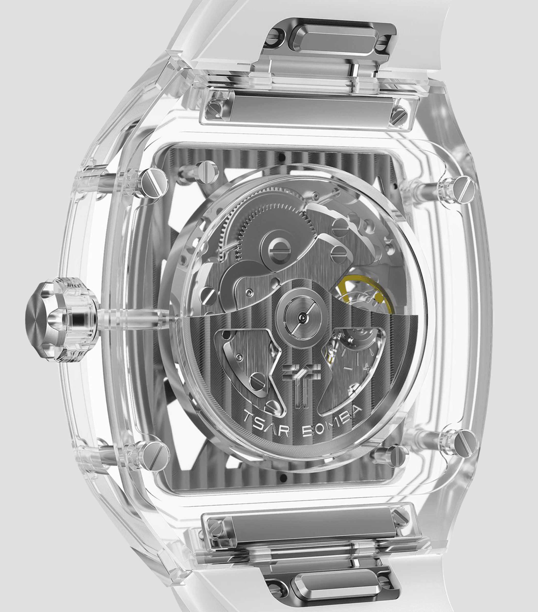 Reloj para hombre Atomic deportivo transparente