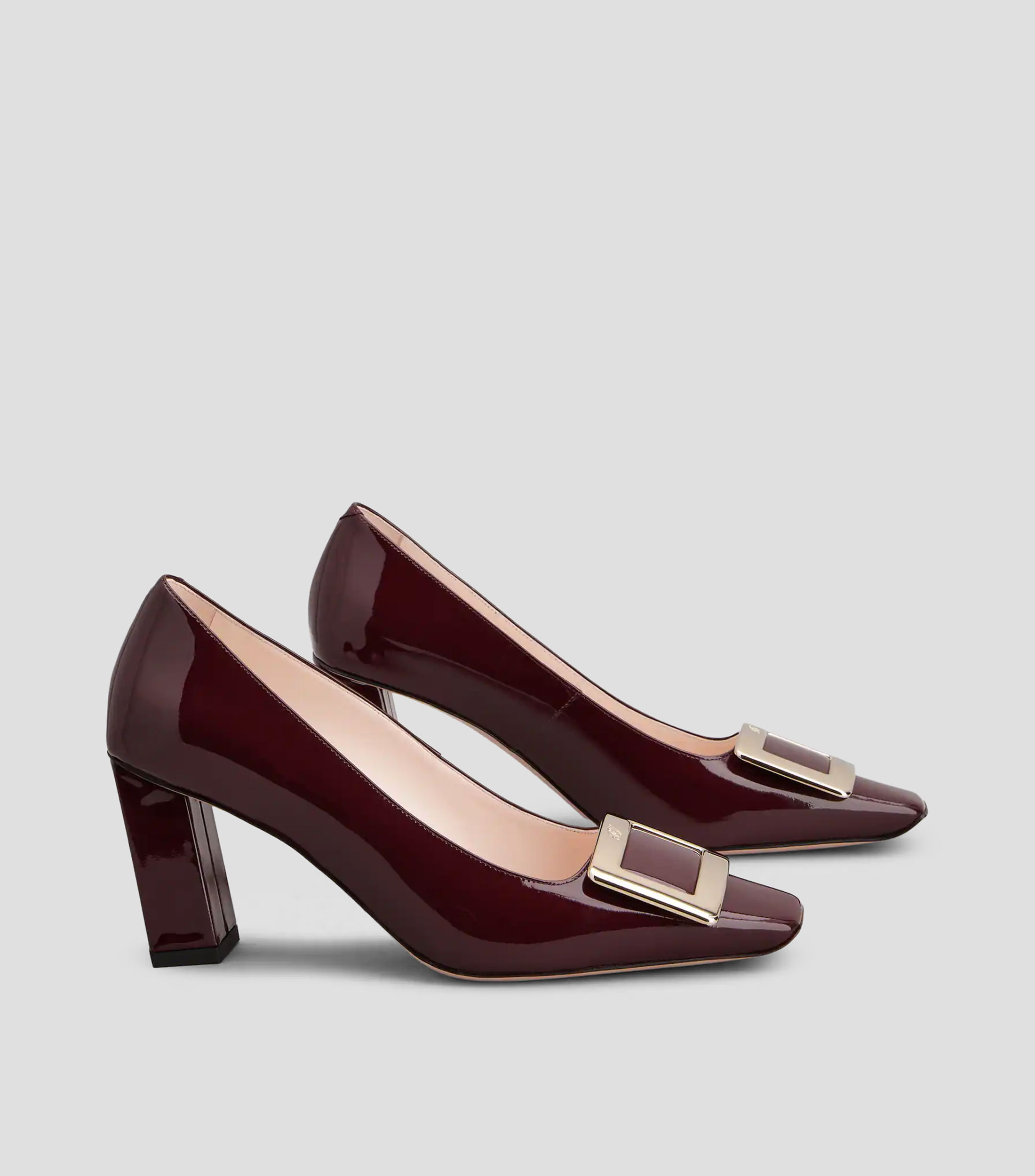 Zapatillas Pump Belle Vivier con tacón medio cuadrado Mujer
