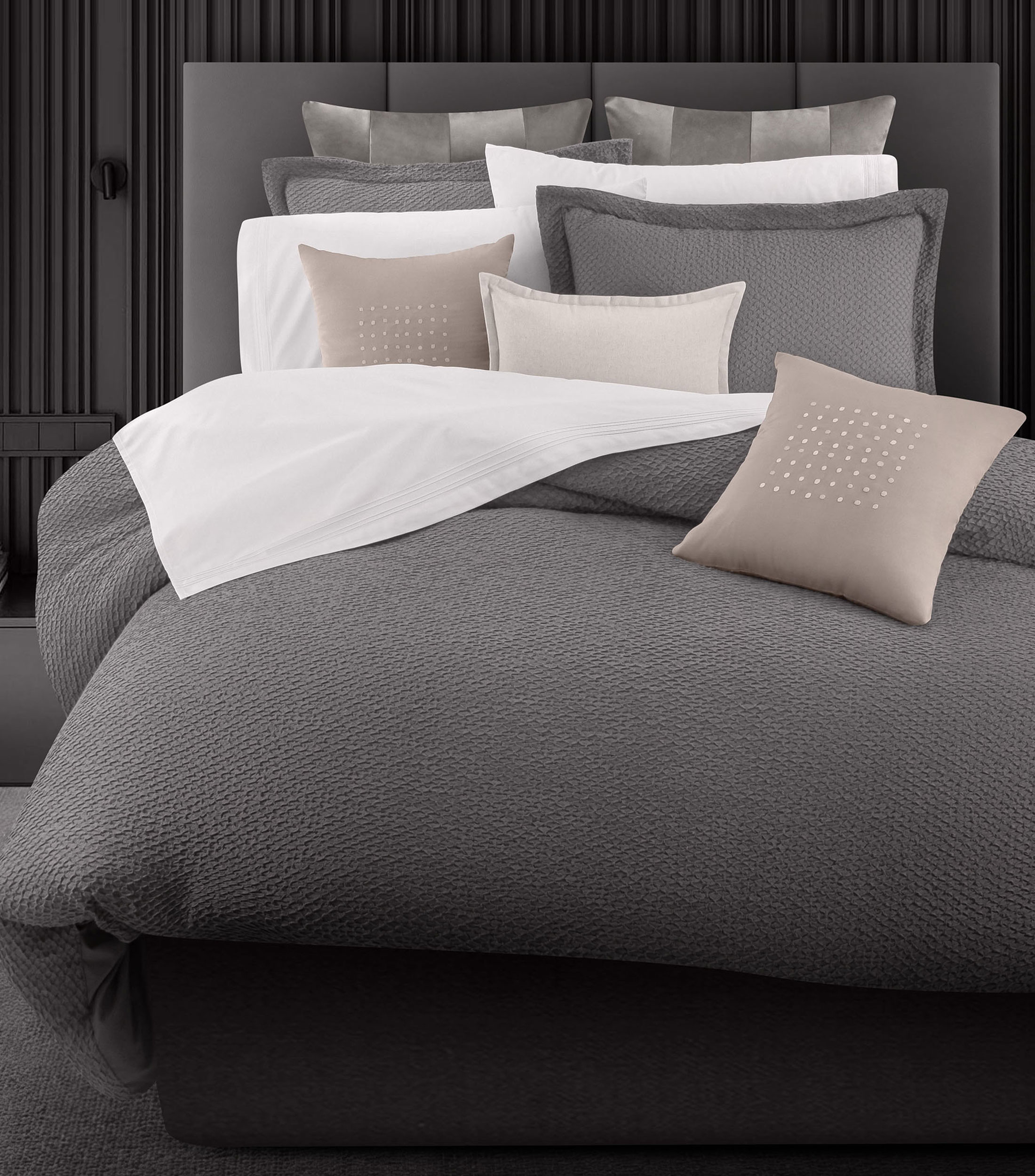Funda para Duvet Matrimonial-Queen size Gris