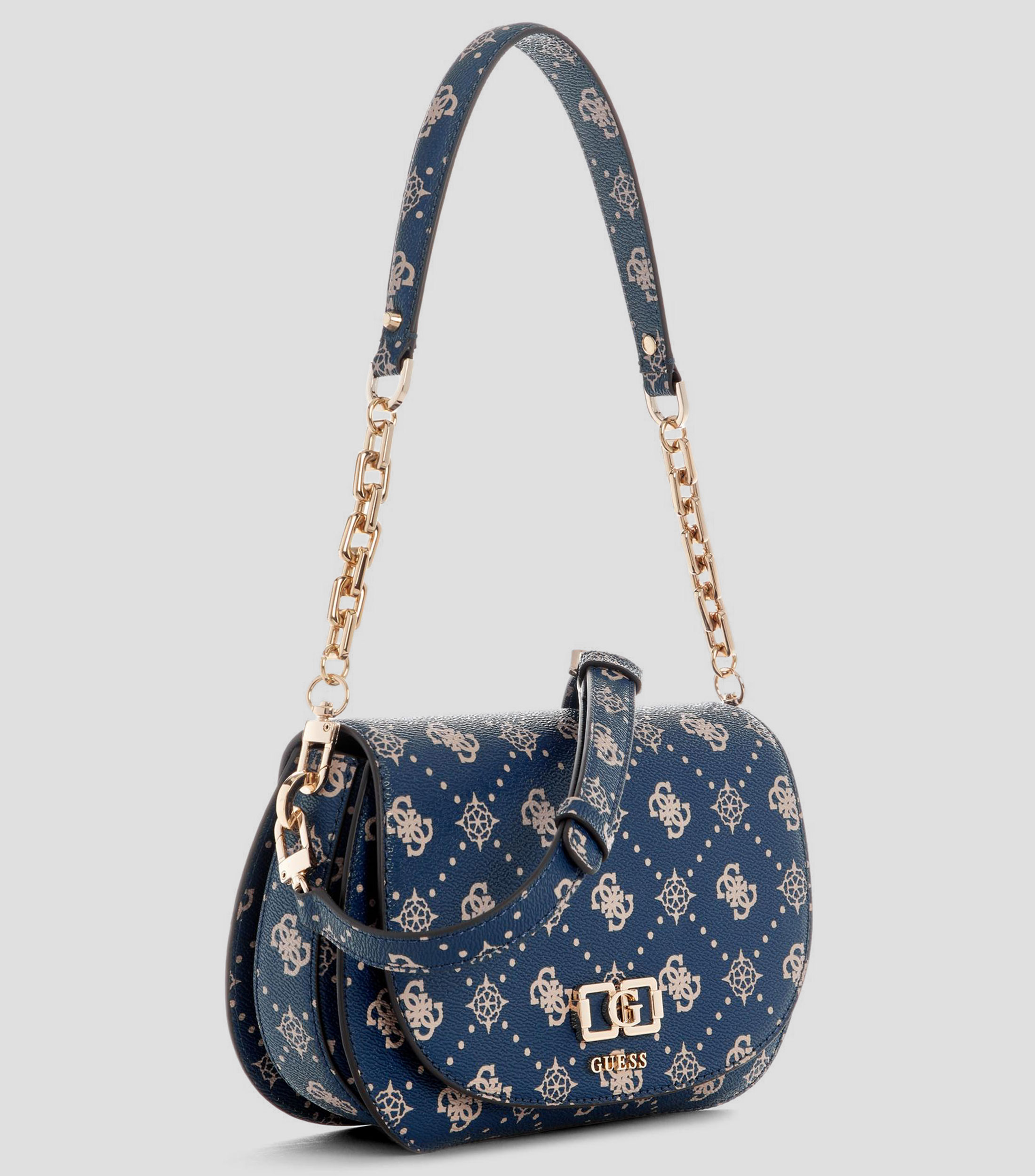 Bolsa shoulder azul marino Emelie estampada Mujer