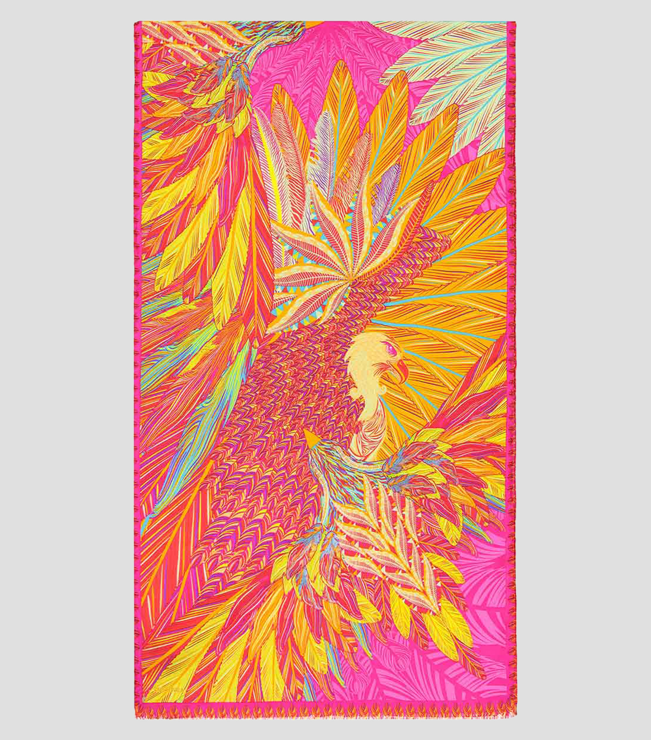 Chalina fucsia con Águila Real de México Mujer