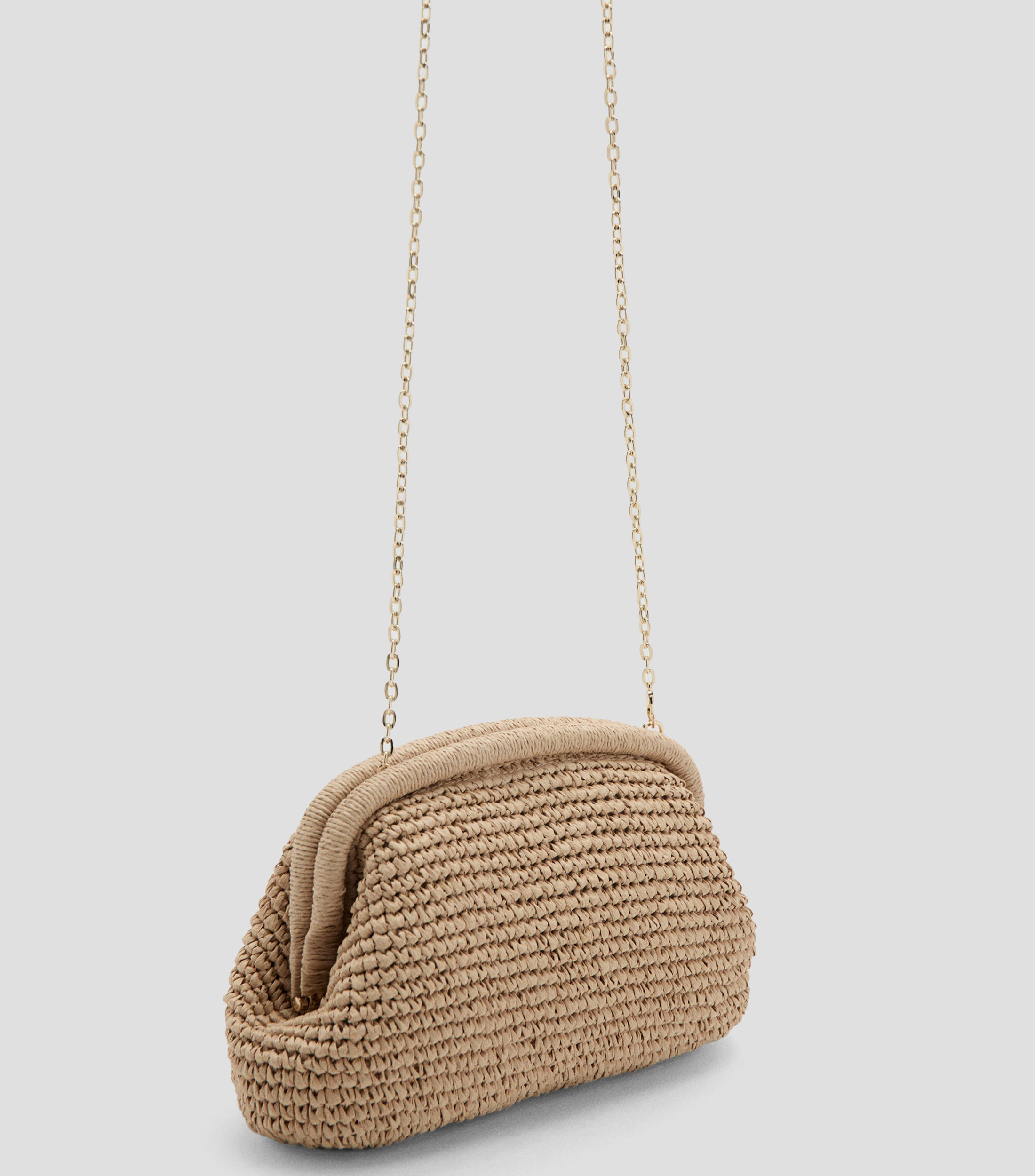 Bolsa clutch tejido sólido Mujer