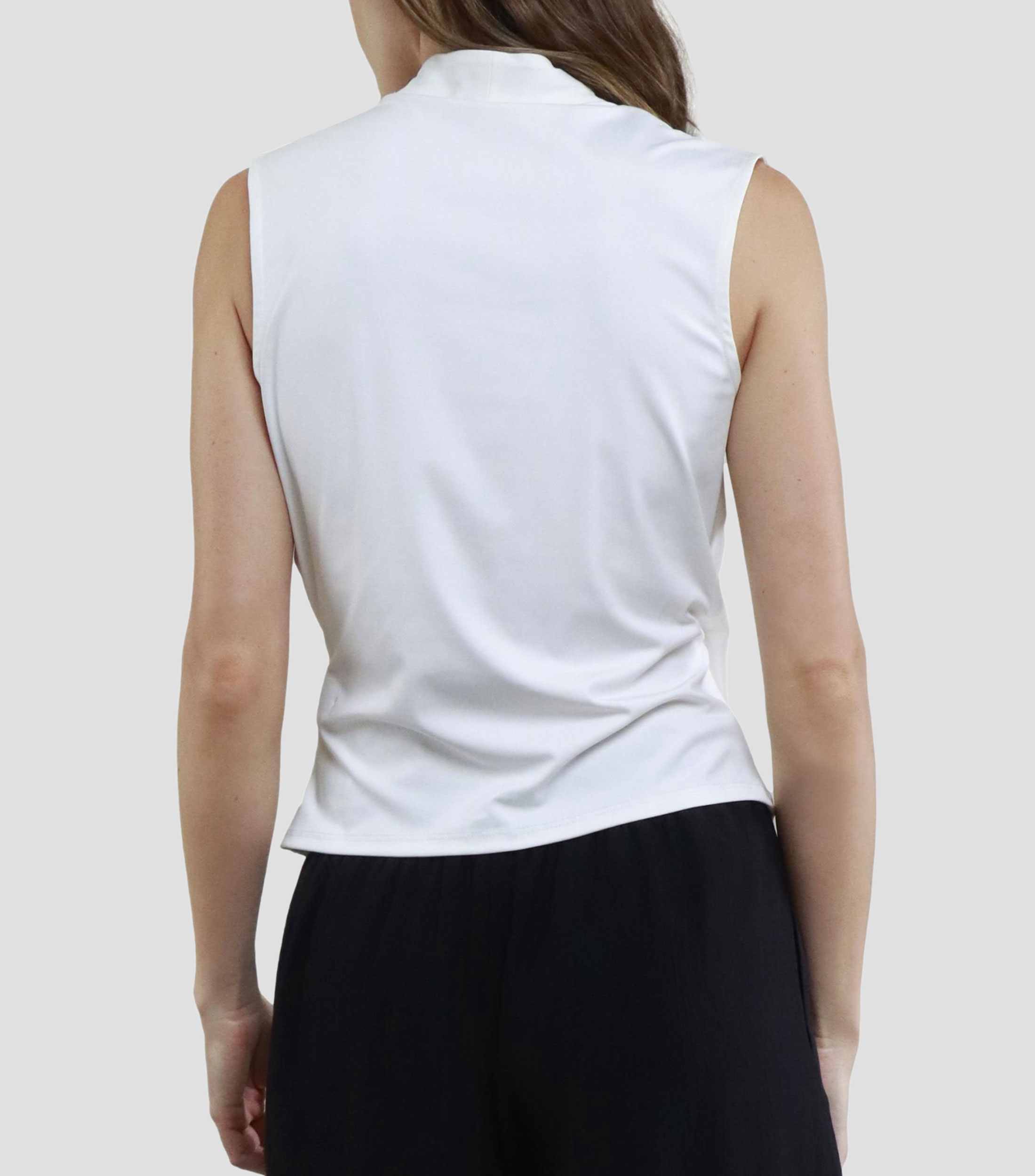 Blusa lisa sin mangas Mujer