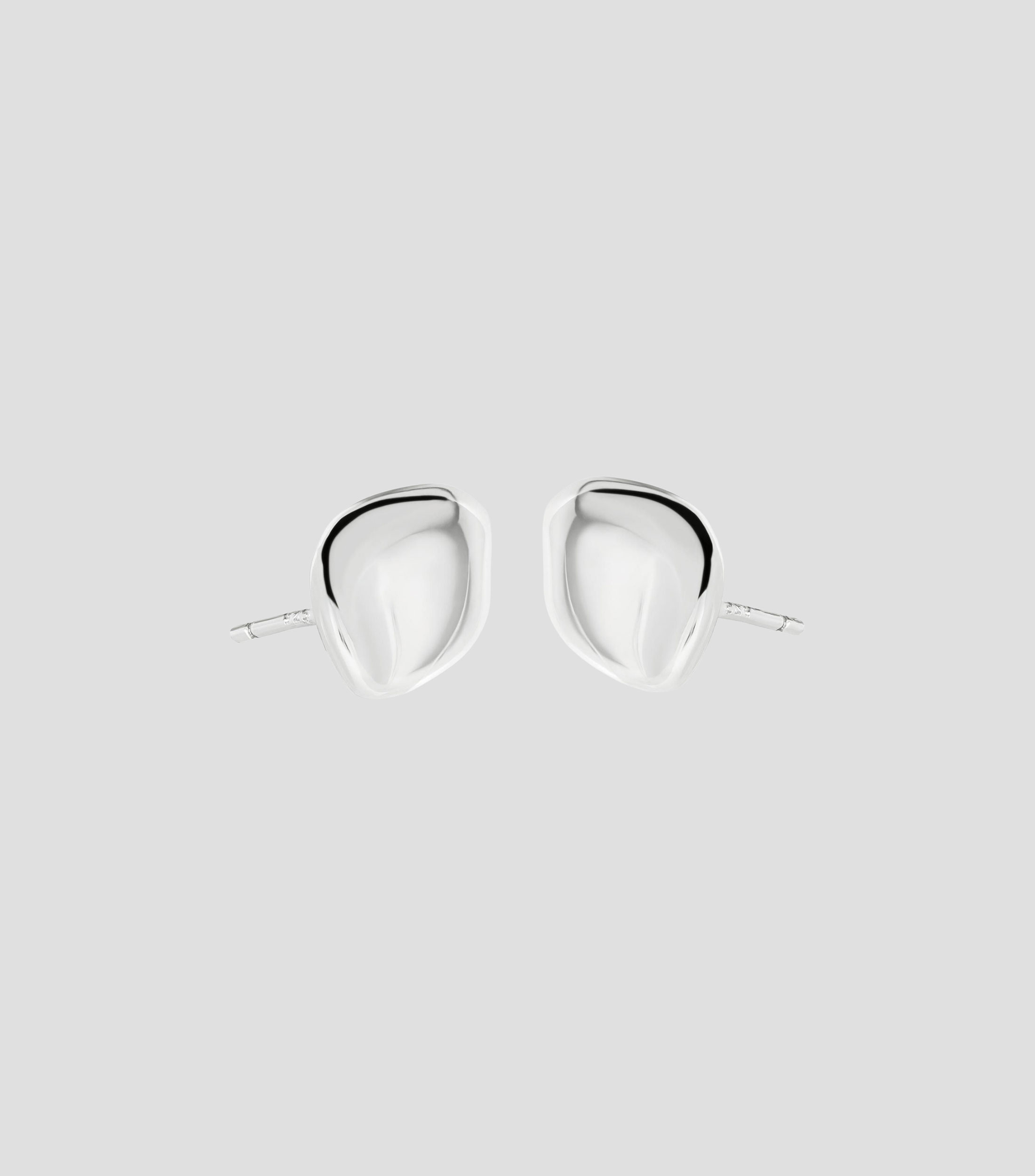 Aretes en plata irregulares Mujer