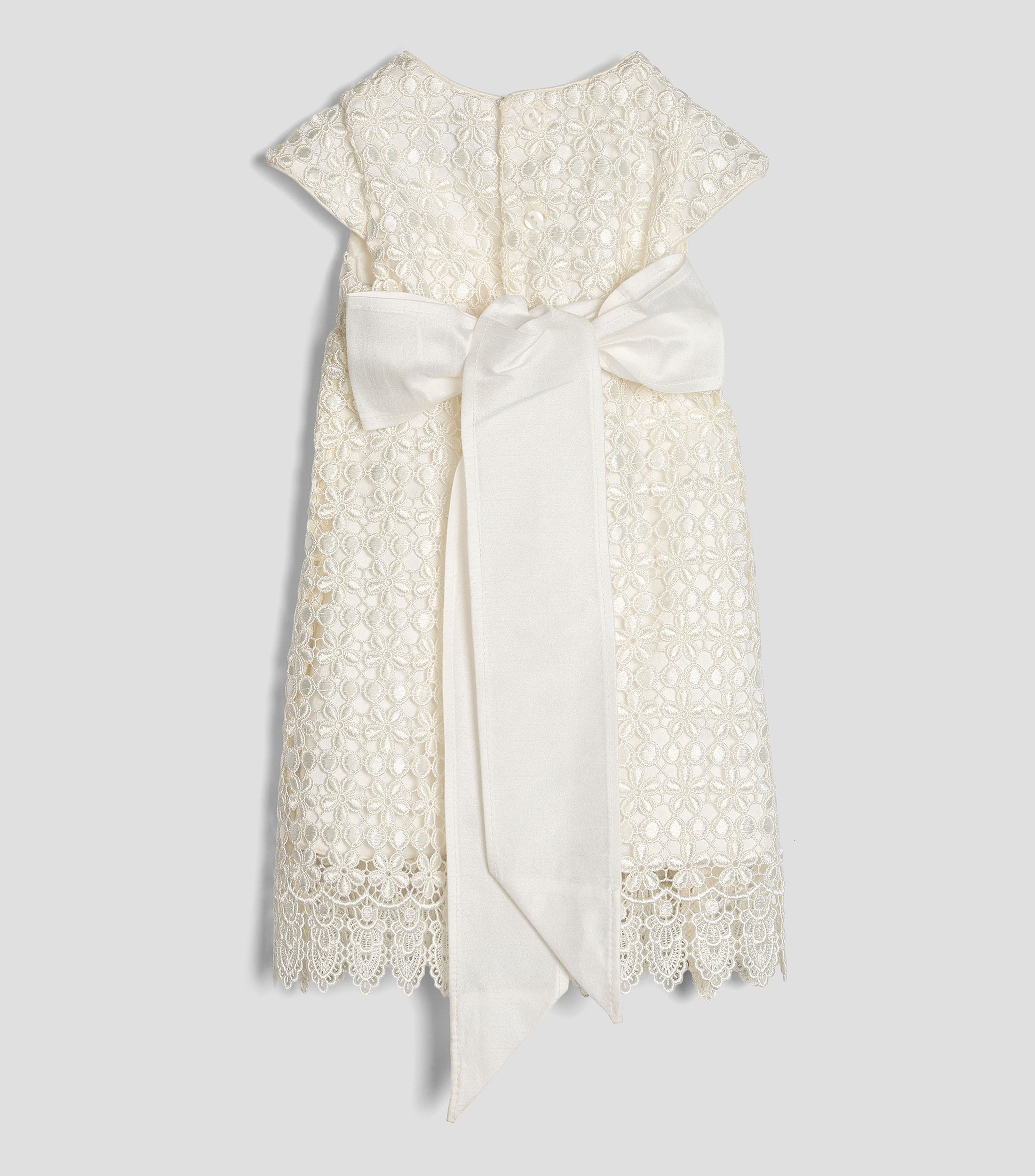 Vestido de ceremonia liso Guipiur Bebé