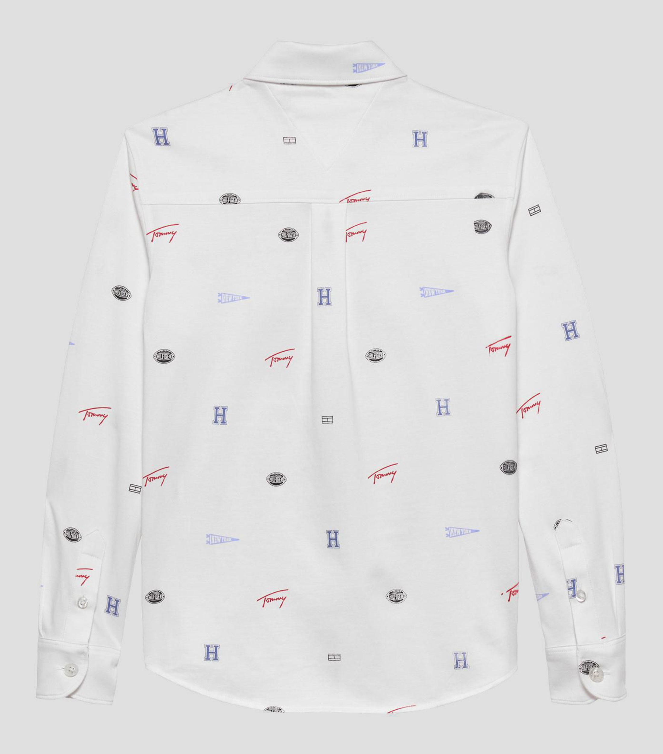 Camisa estampada manga larga Nino