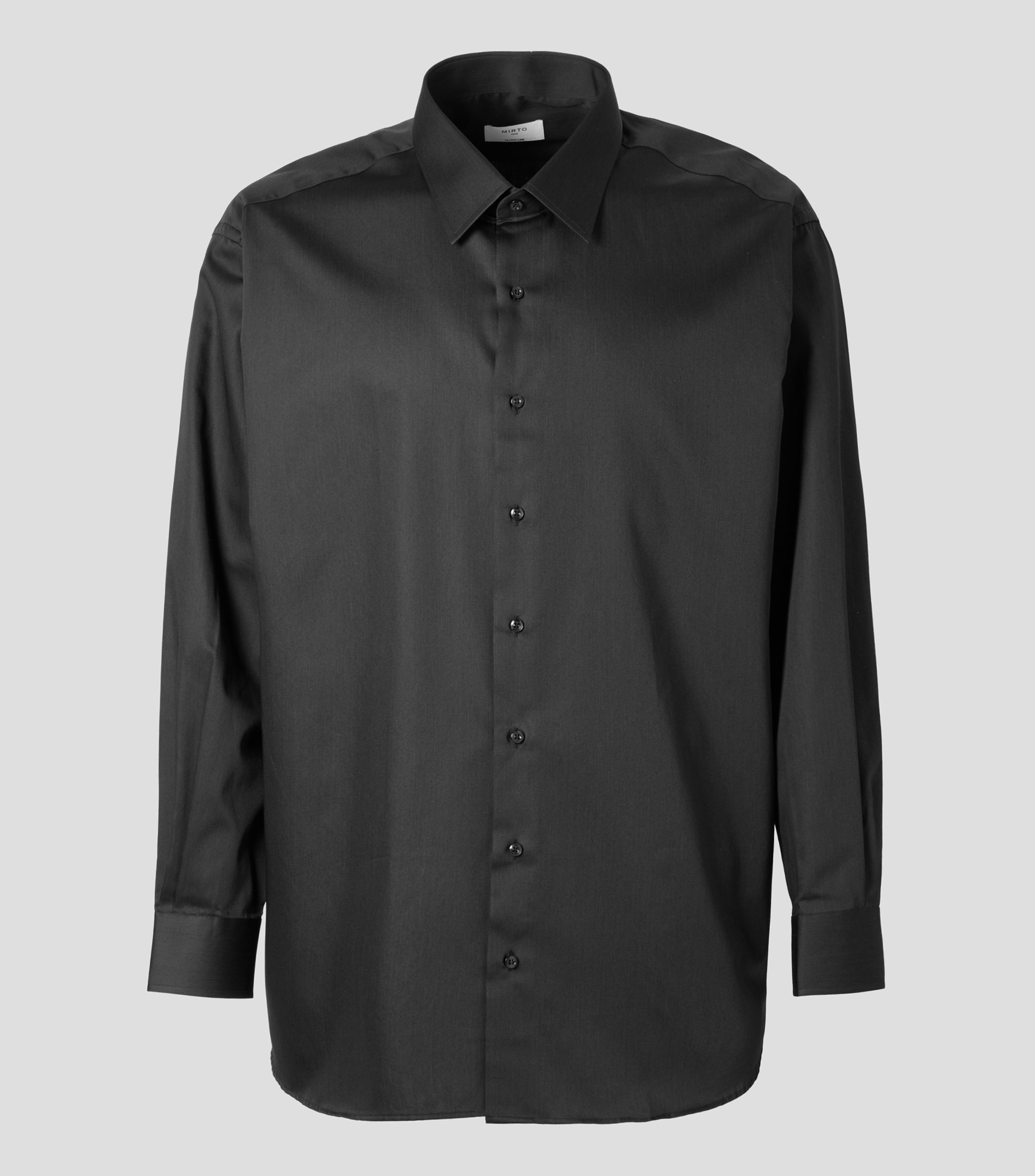 Camisa lisa manga larga Hombre