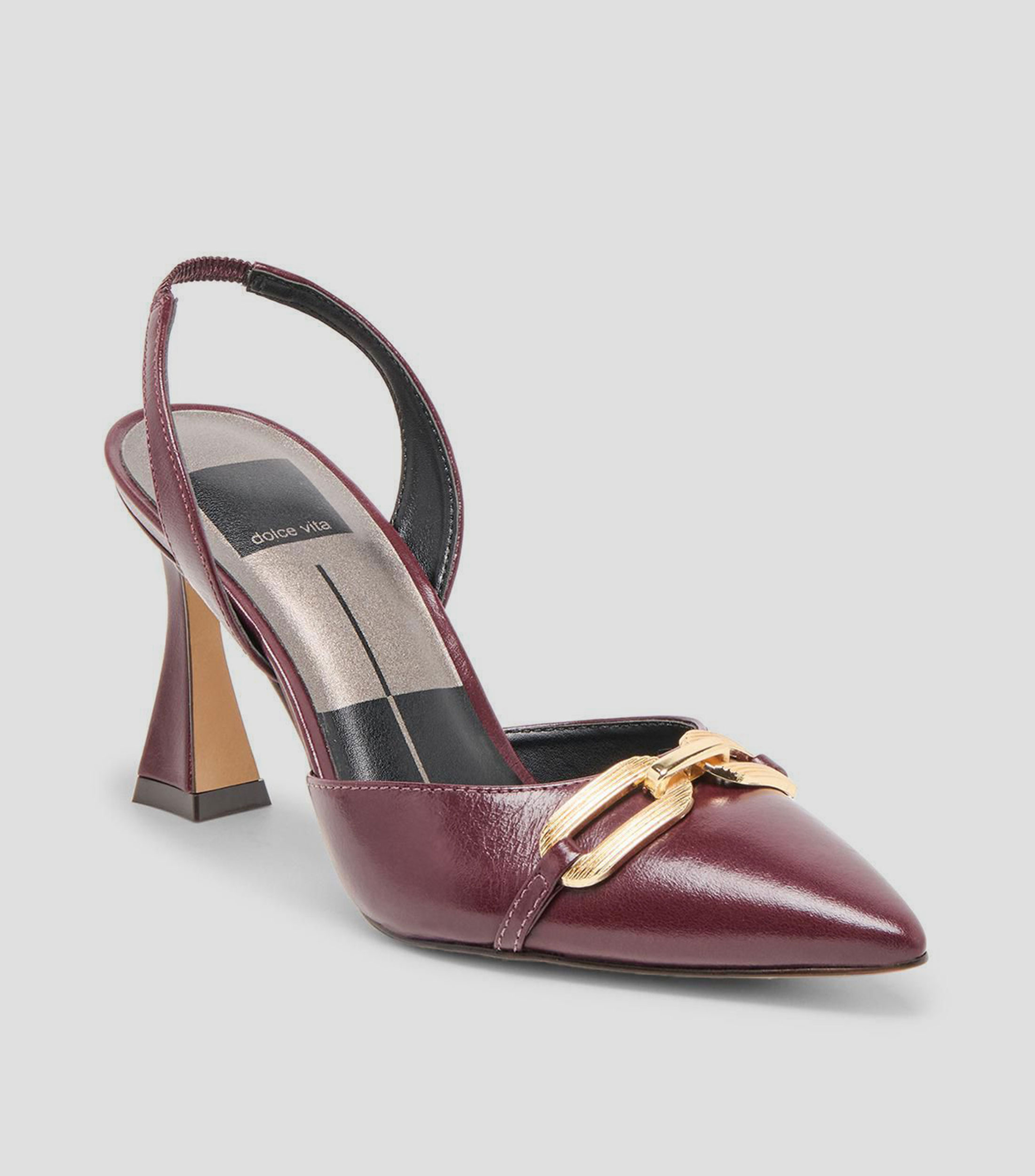 Zapatilla Malik de tacón mediano media luna Mujer
