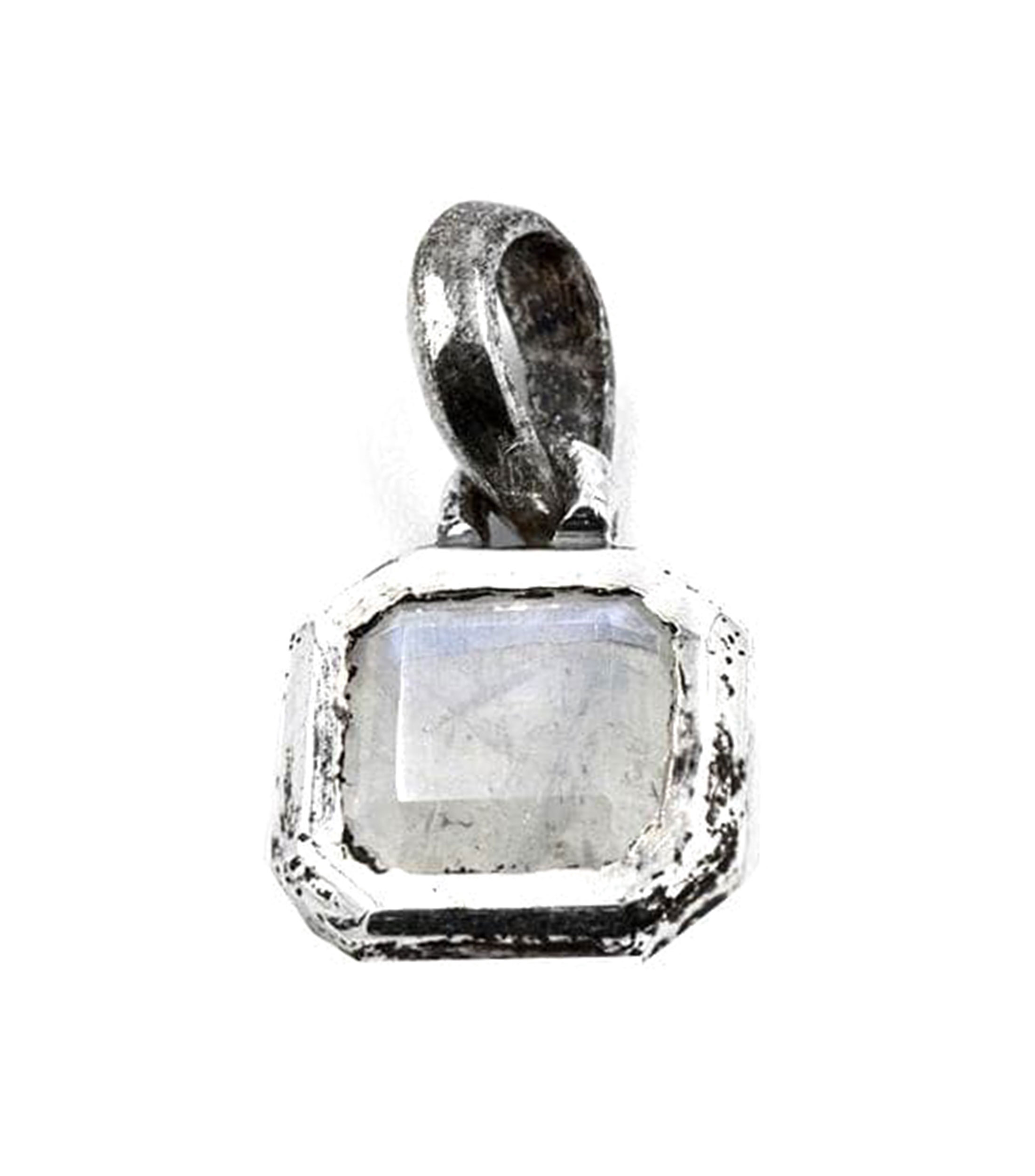 Dije Lucky Square Luna en plata .925 Unisex