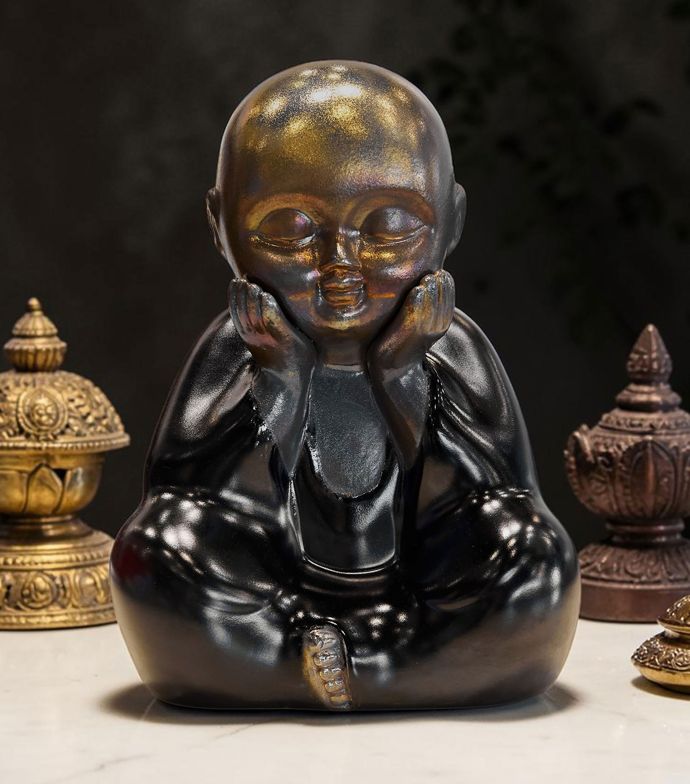 Figura decorativa Baby Buda Raku