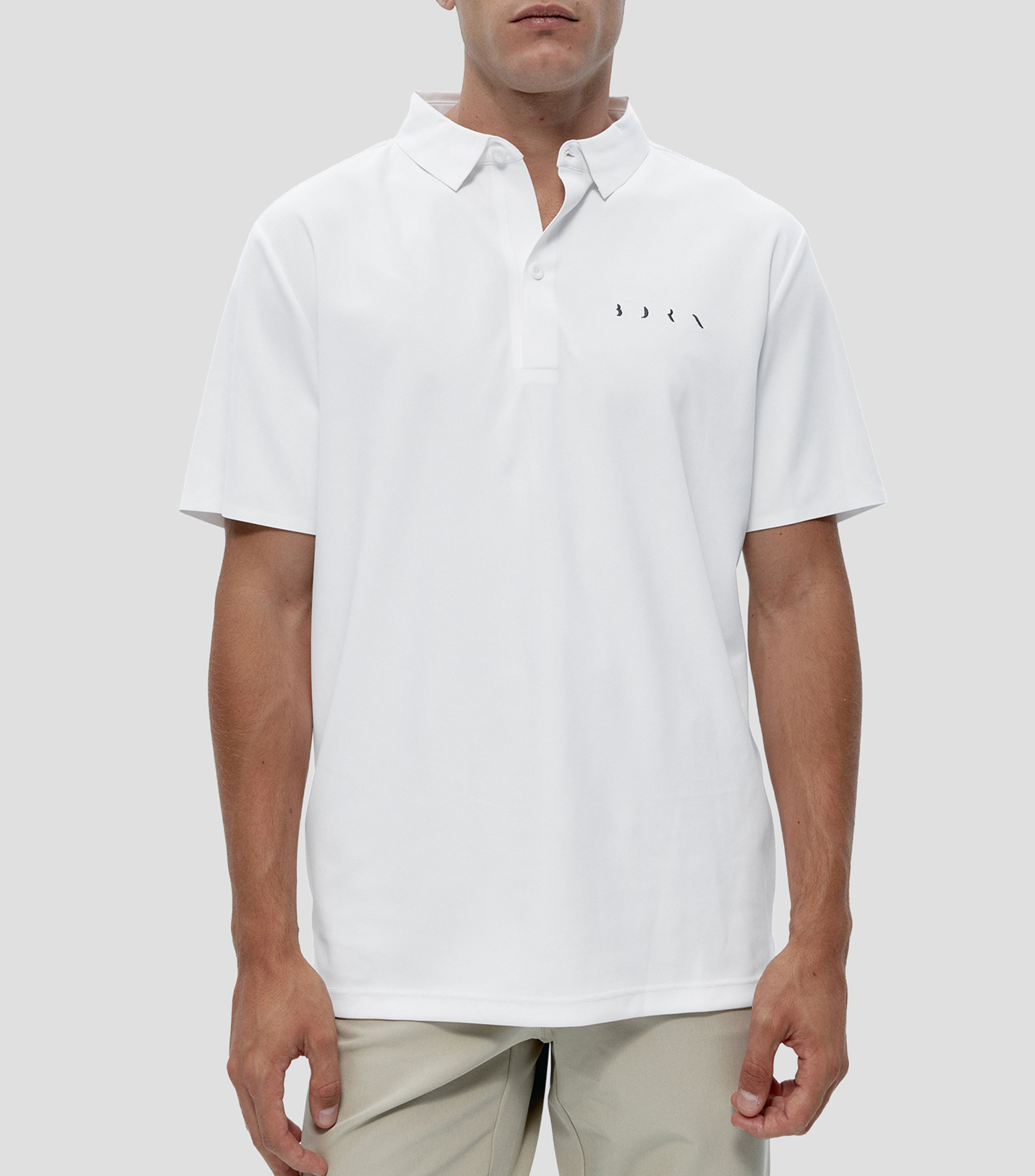 Playera tipo polo manga corta Burma estampada Hombre