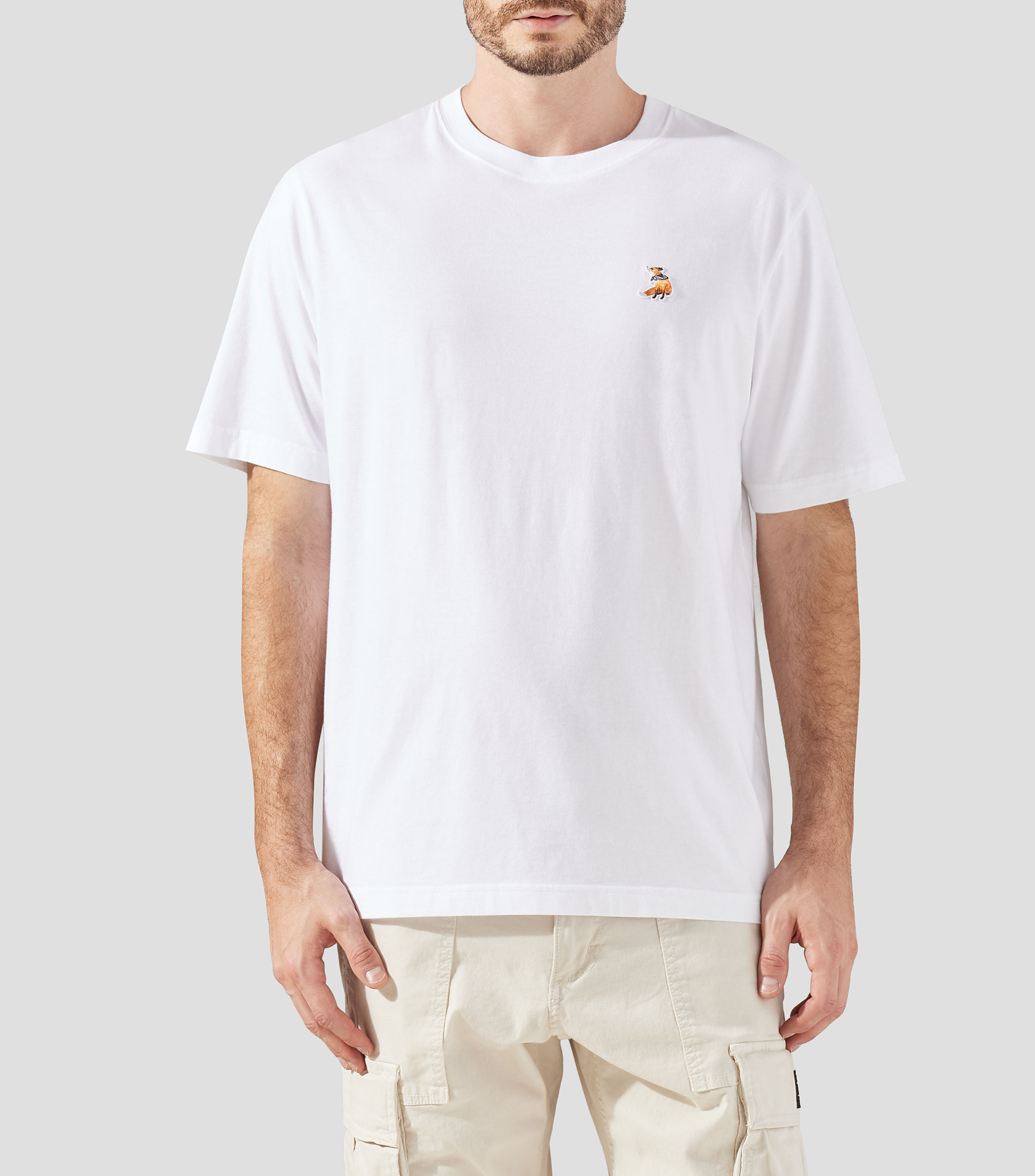 Playera cuello redondo manga corta lisa Hombre