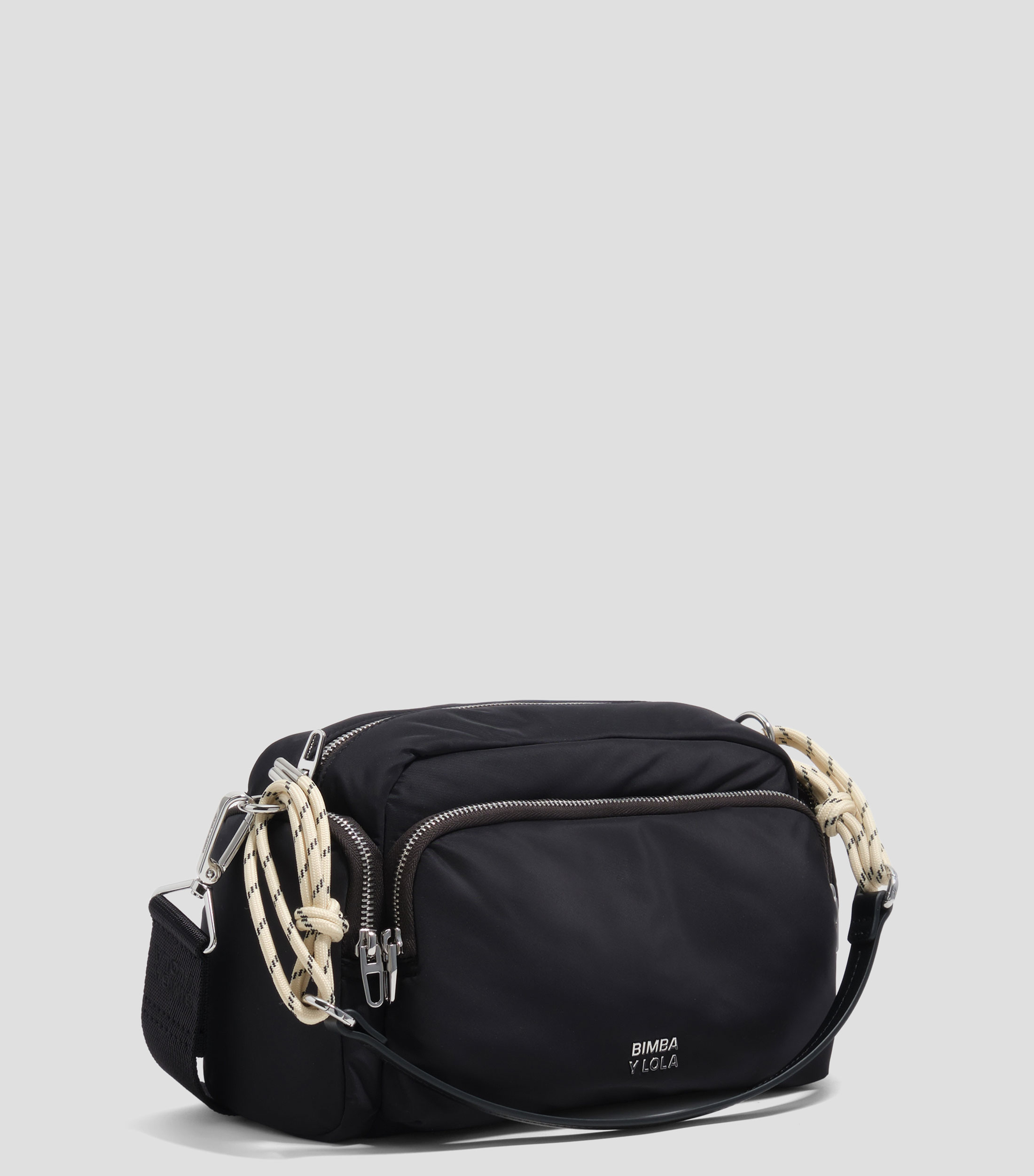 Bolsa pocket mediano nylon antracita oscuro Mujer